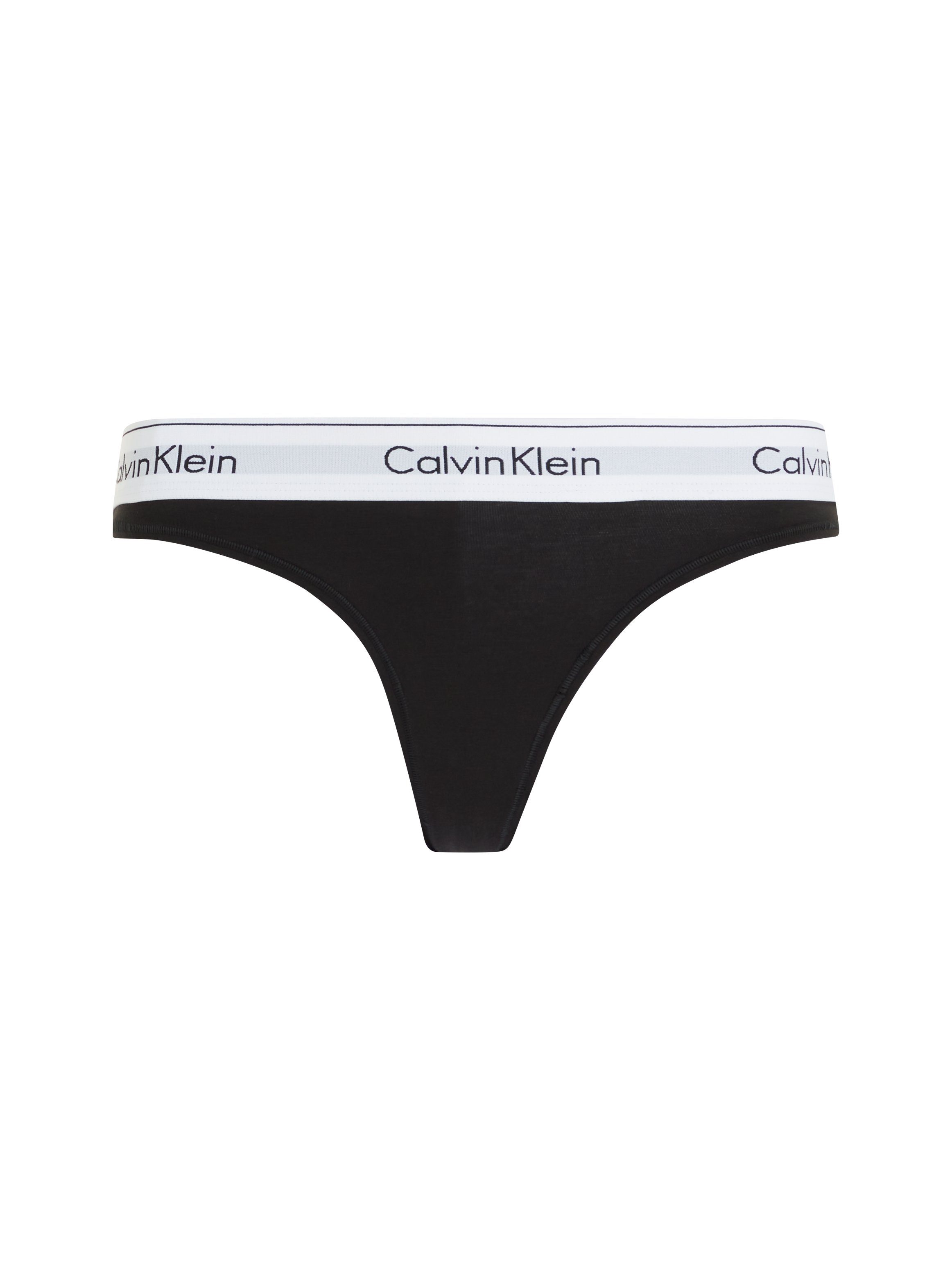 Calvin Klein String Modern Cotton met brede boord