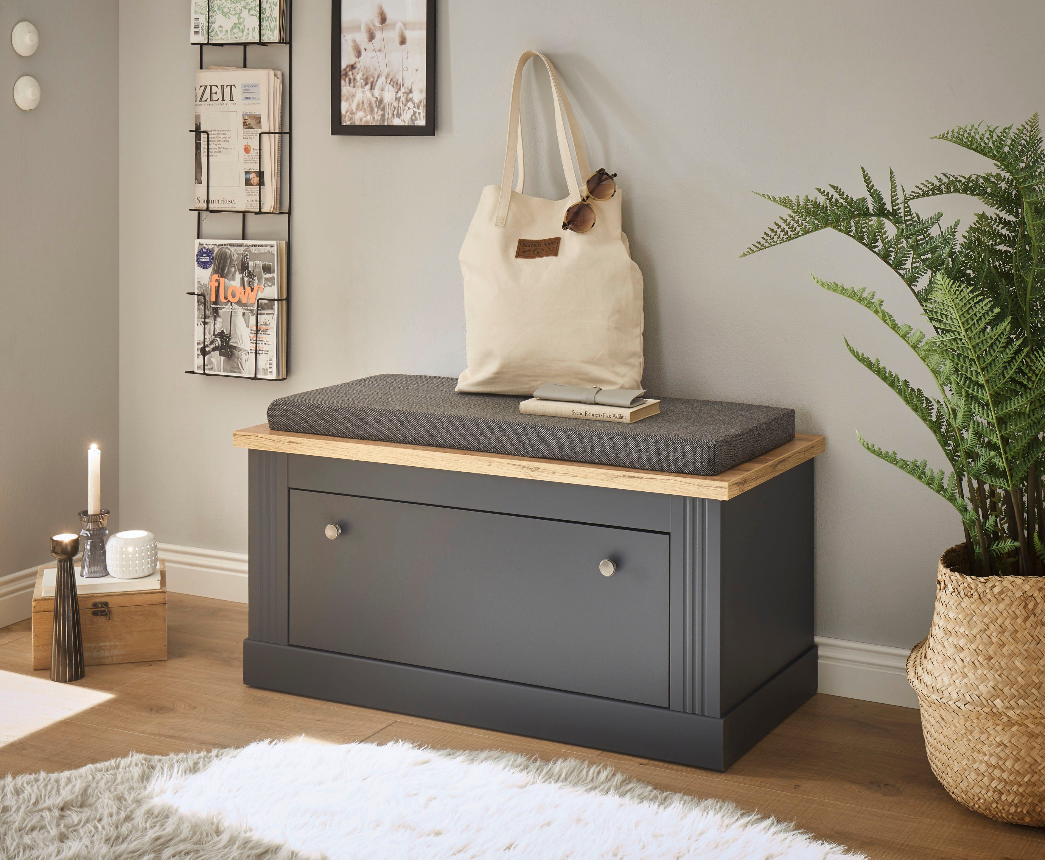Home affaire Zitbank Westminster Breedte ca. 92 cm, incl. zitkussen