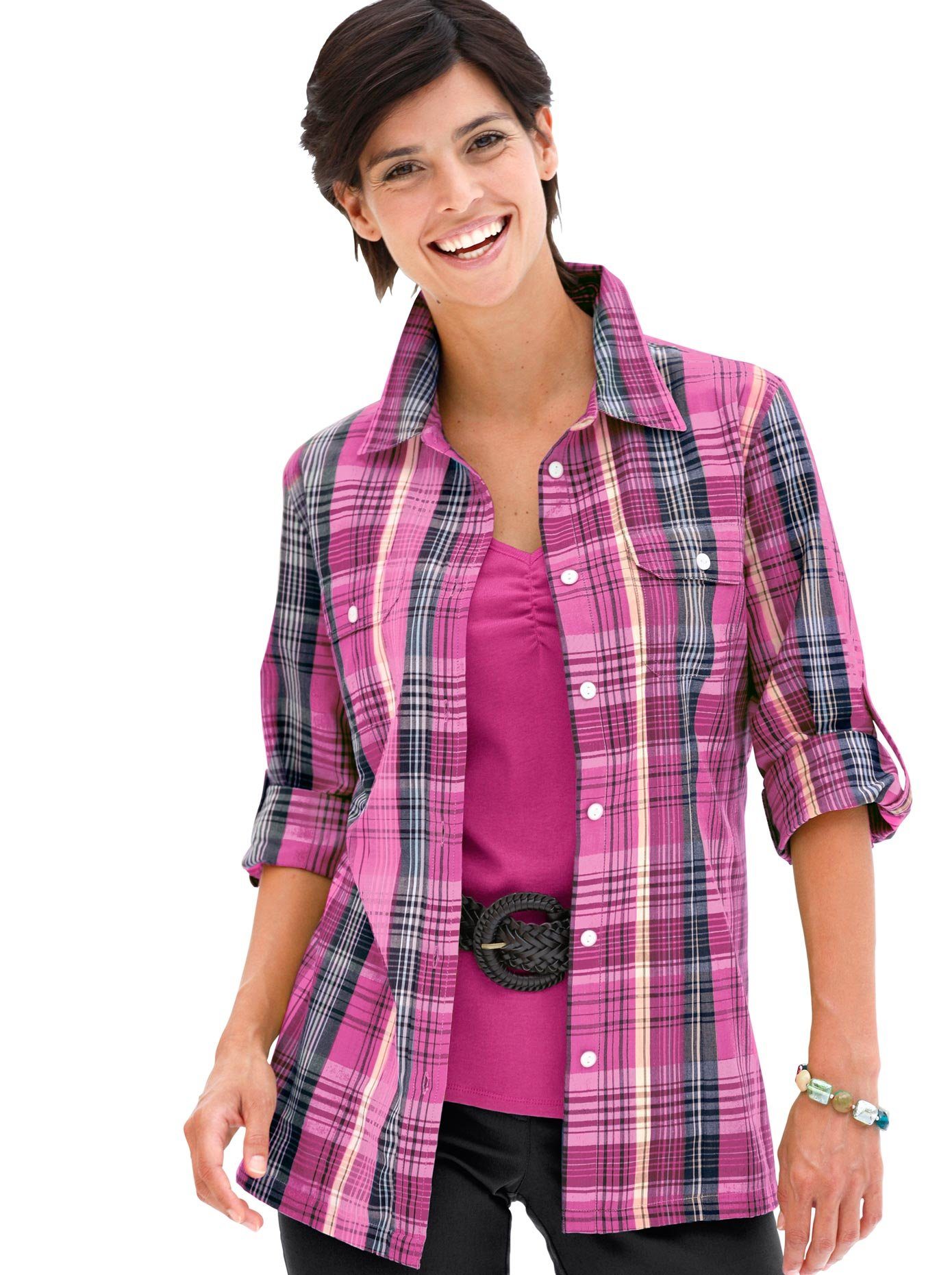 leugenaar werkzaamheid Plateau Casual Looks Geruite blouse snel online gekocht | OTTO