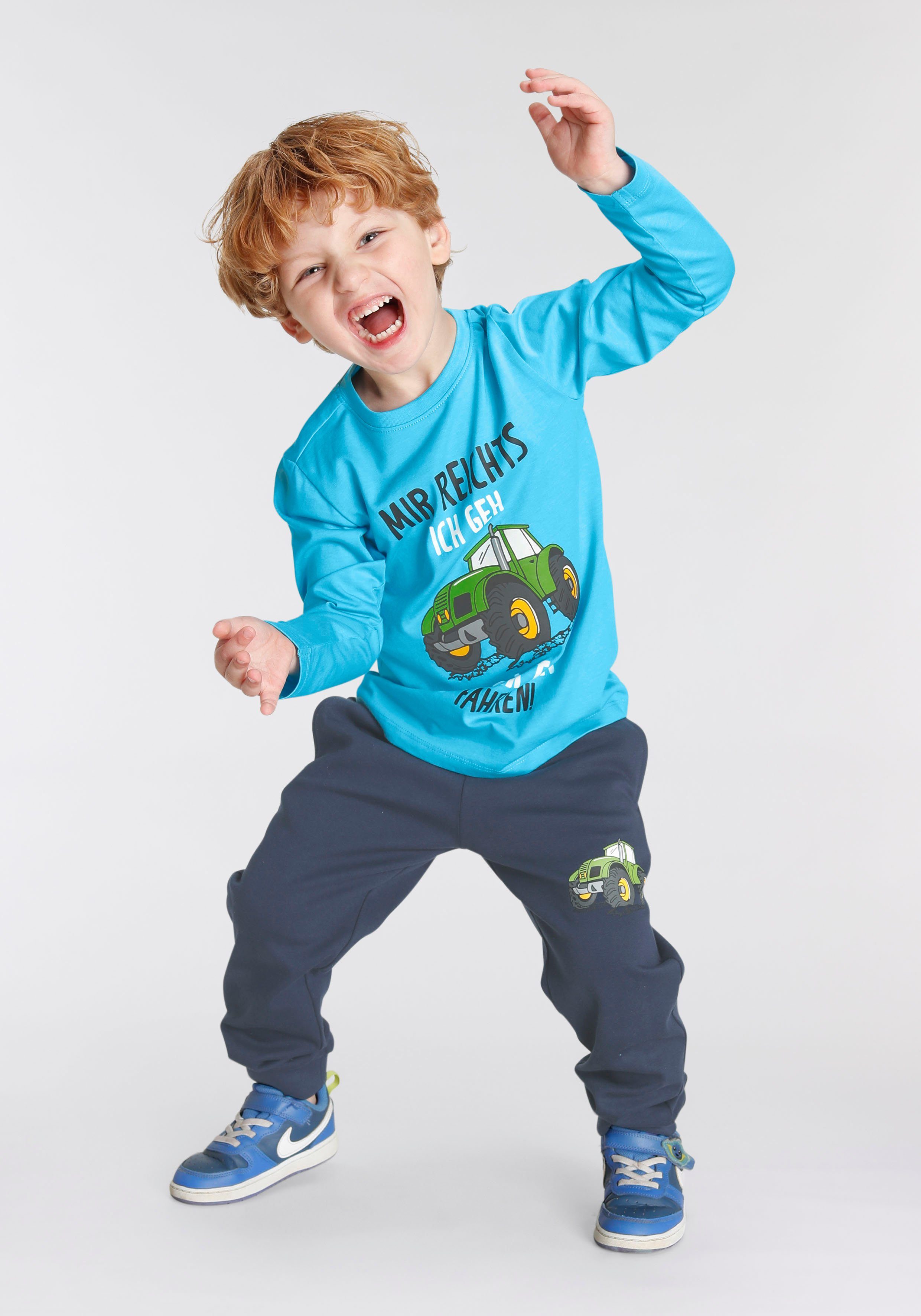 KIDSWORLD Shirt & broek 2-delig set lange mouwen shirt + broek (set, 2-delig)