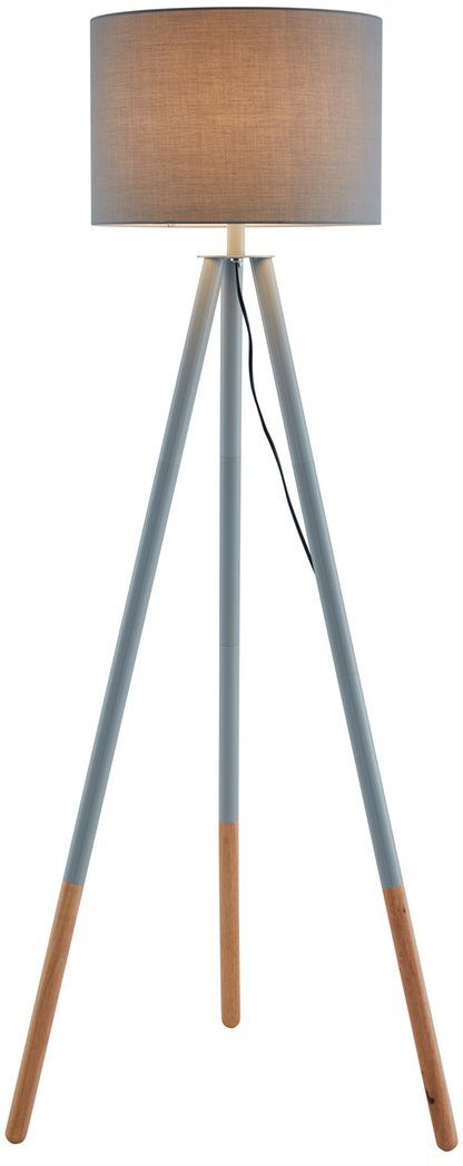 SalesFever Staande lamp Dace Driepotig statief, Scandinavisch design (1 stuk) vloerlampen maat 1 St. grijs