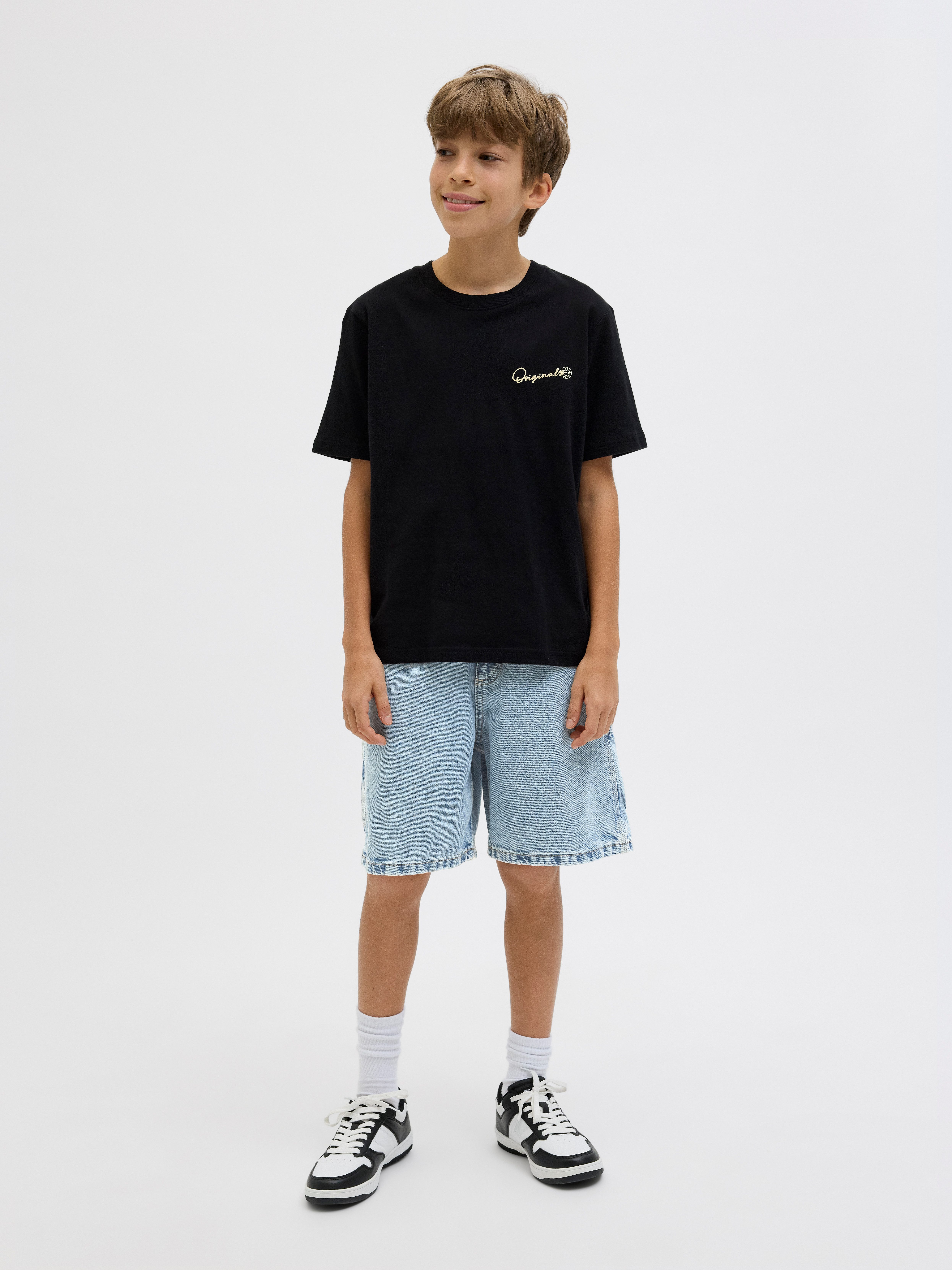 Jack & Jones Junior 3/4 broek JJITONY JJCARPENTER SHORTS SQ 234 SN JNR