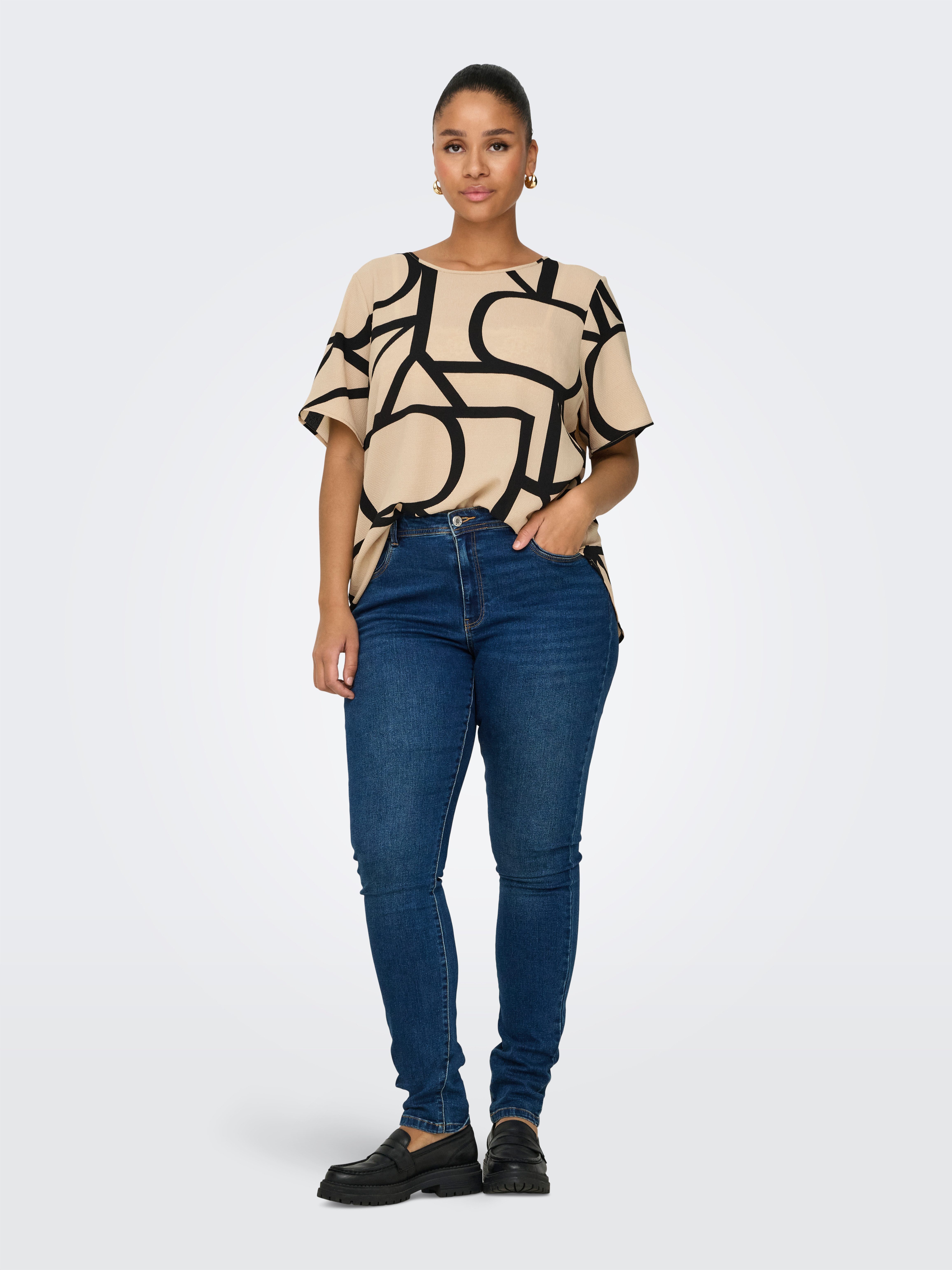 ONLY CARMAKOMA Shirtblouse CARVICA SS TOP WVN NOOS