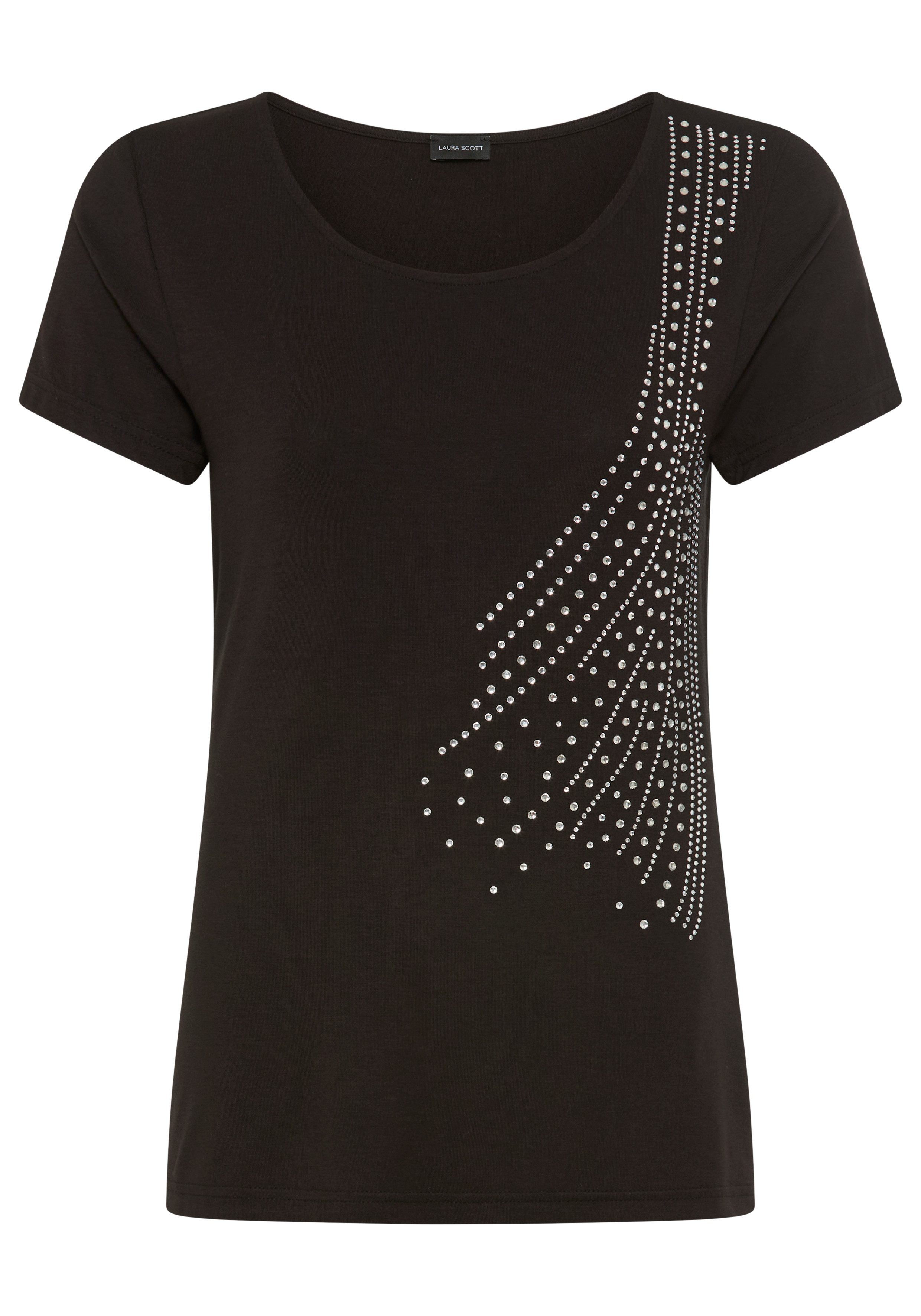 Laura Scott T-shirt met glinstersteentjes
