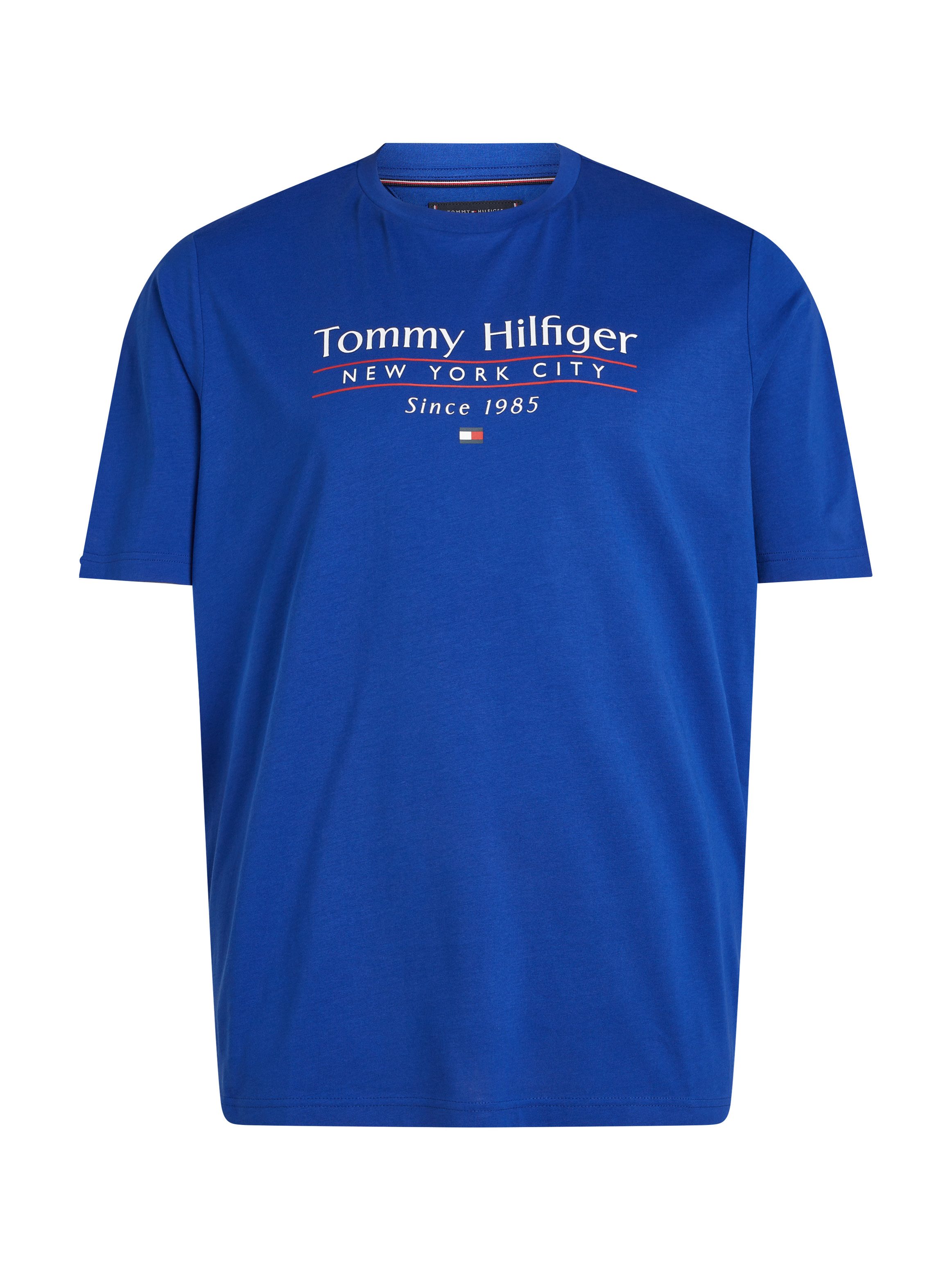 Tommy Hilfiger T-shirt BT-HILFIGER CENTER STACK TEE-B Grote maten, met meerkleurige print
