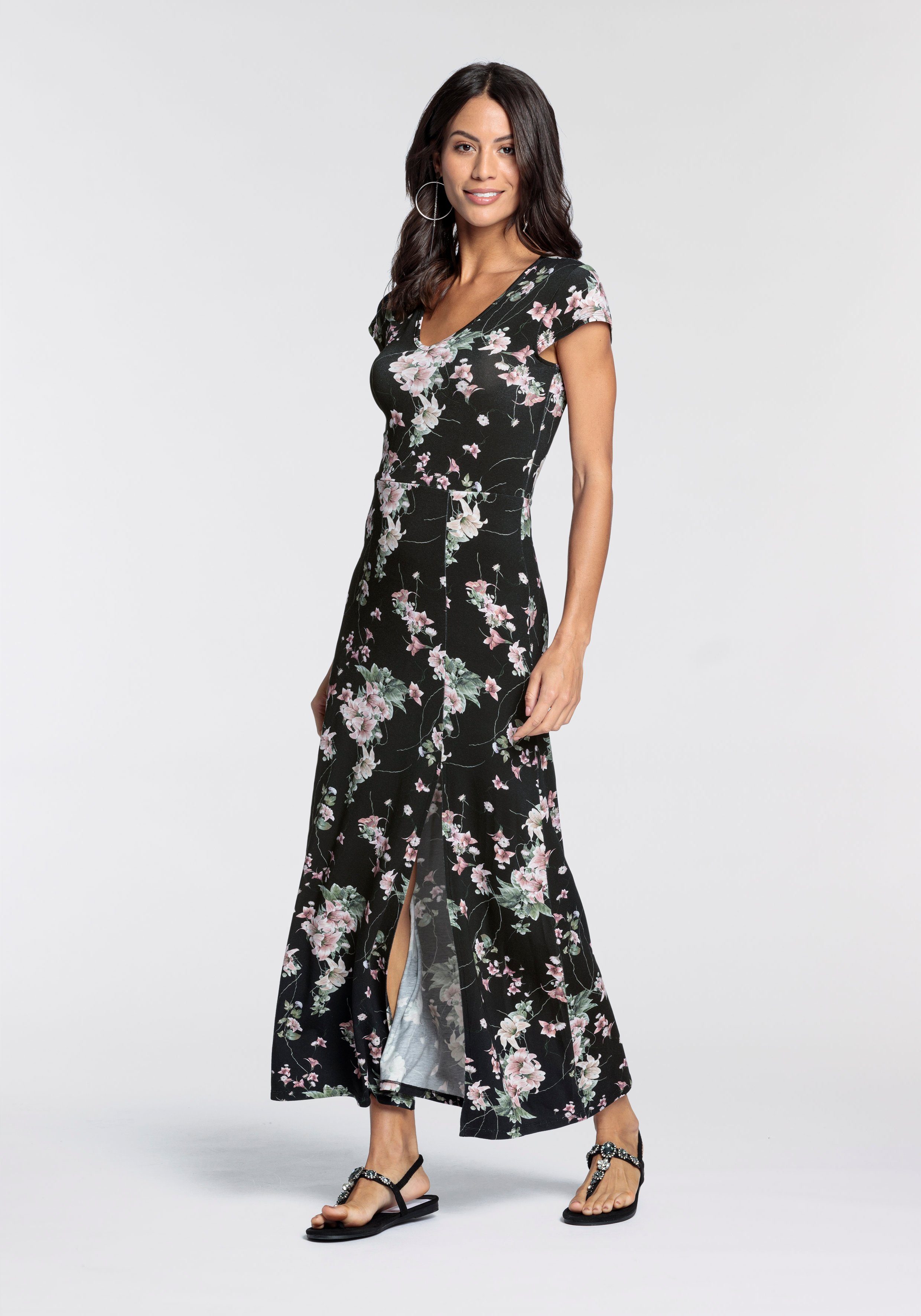 Melrose Maxi-jurk feestelijke gelegenheden, feminiene stijl, van elastische viscosemix