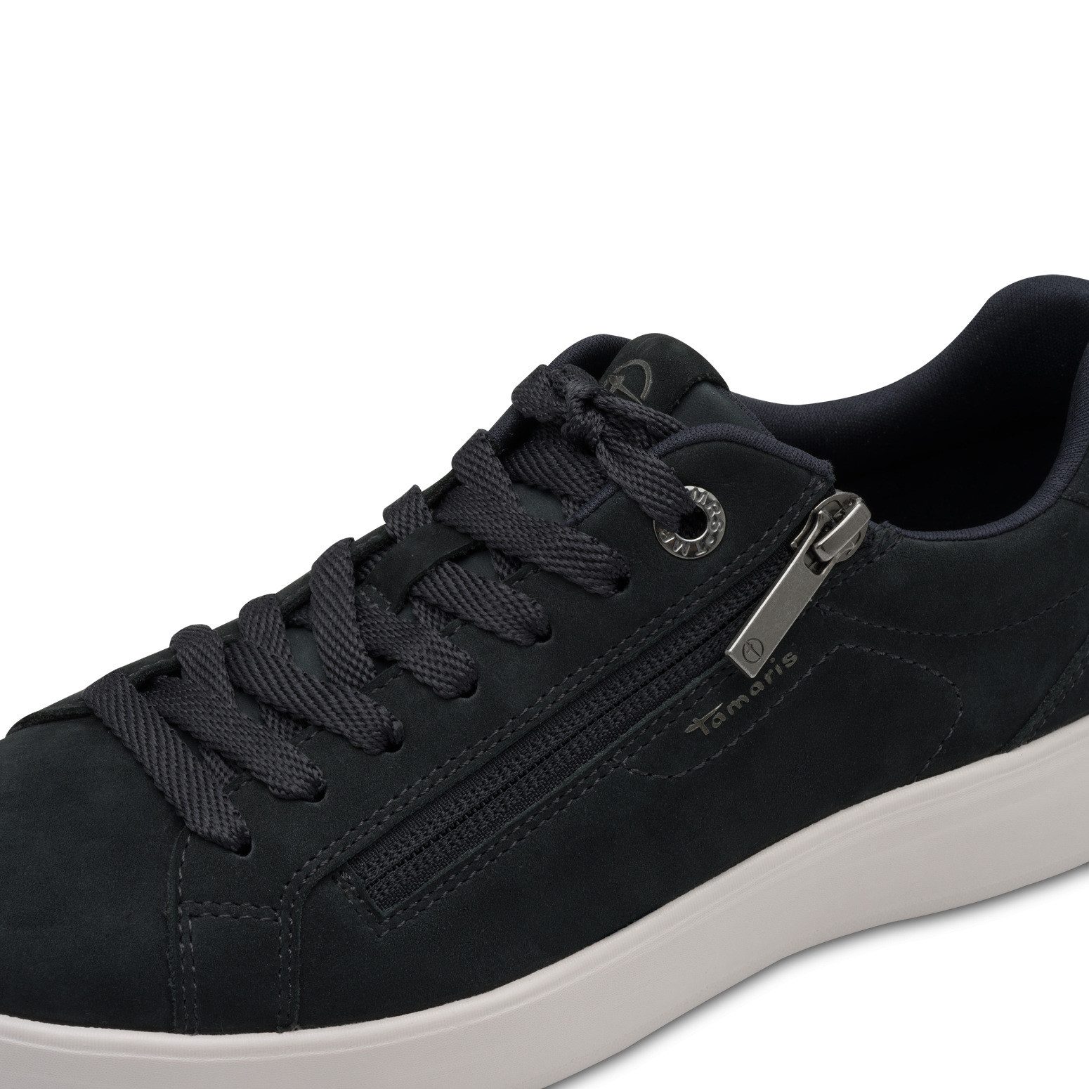 Tamaris Plateausneakers , vrije tijd schoen, lage schoen, veterschoen met sierstiksels
