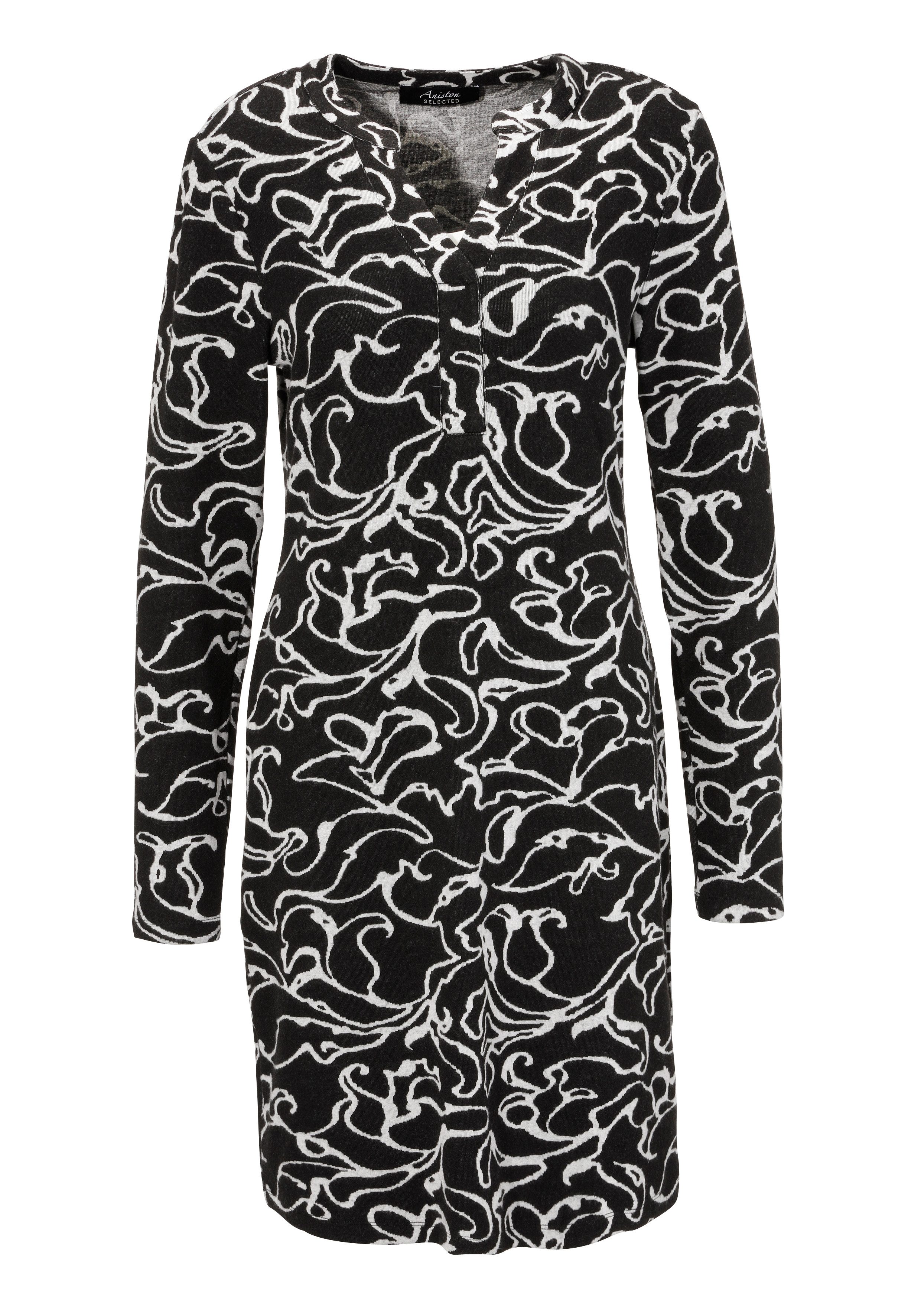 Aniston SELECTED Mini-jurk in zachte jacquard-kwaliteit