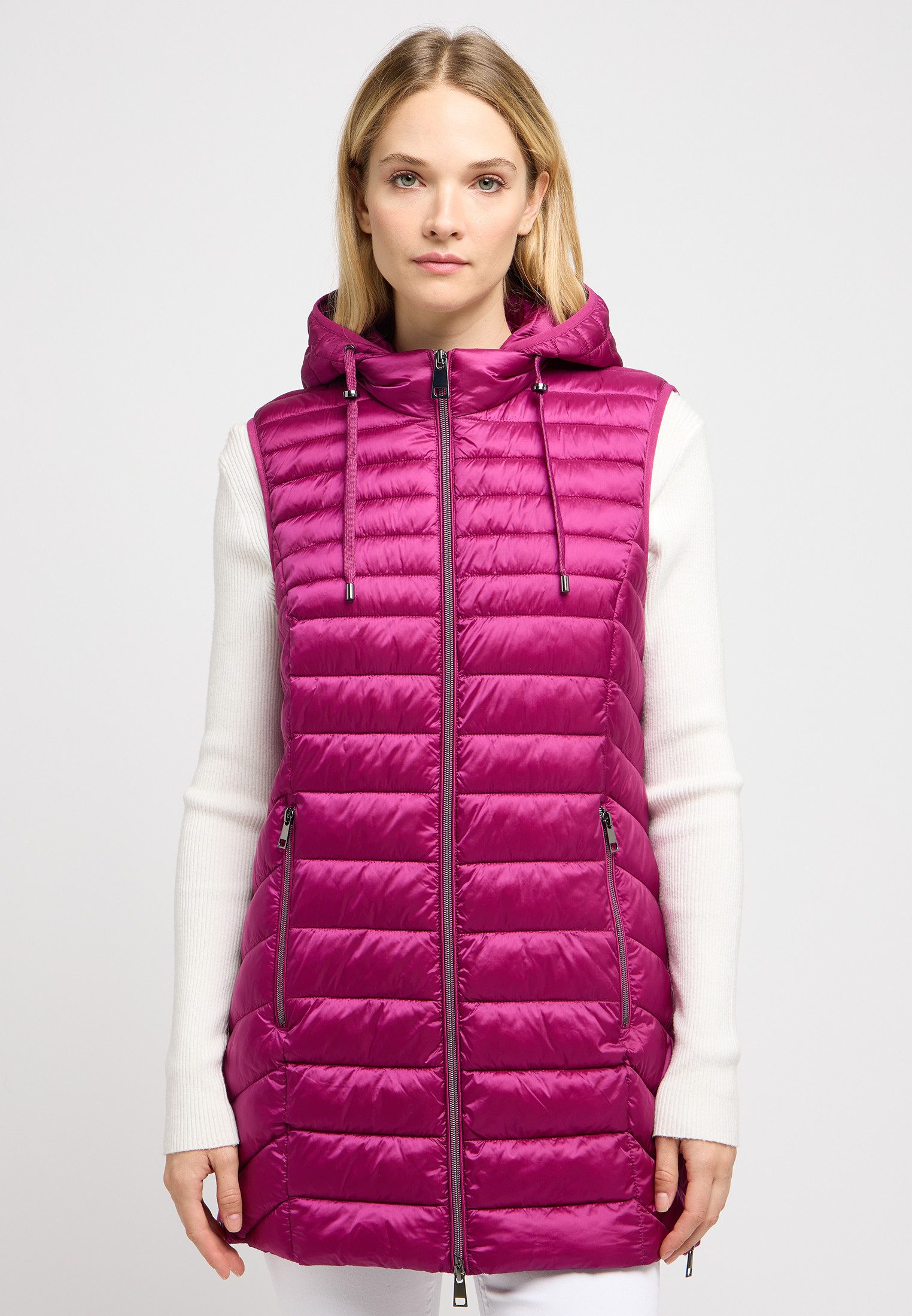 Barbara Lebek Bodywarmer met een capuchon