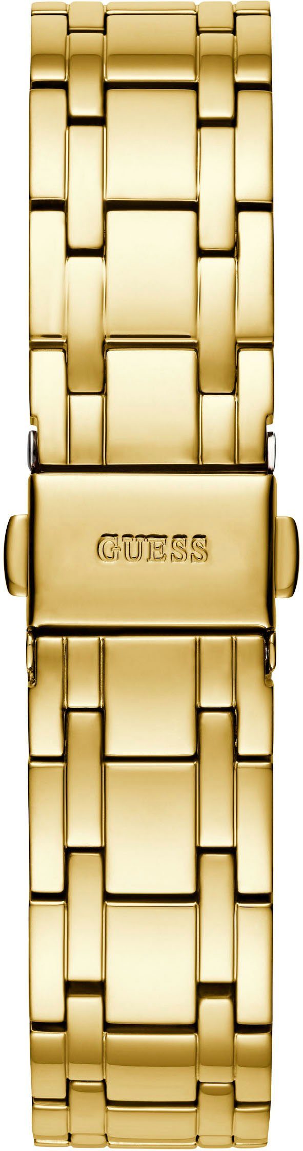 Guess Kwartshorloge Cosmo Horloge, dameshorloge, analoog, kristalstenen, stalen armband