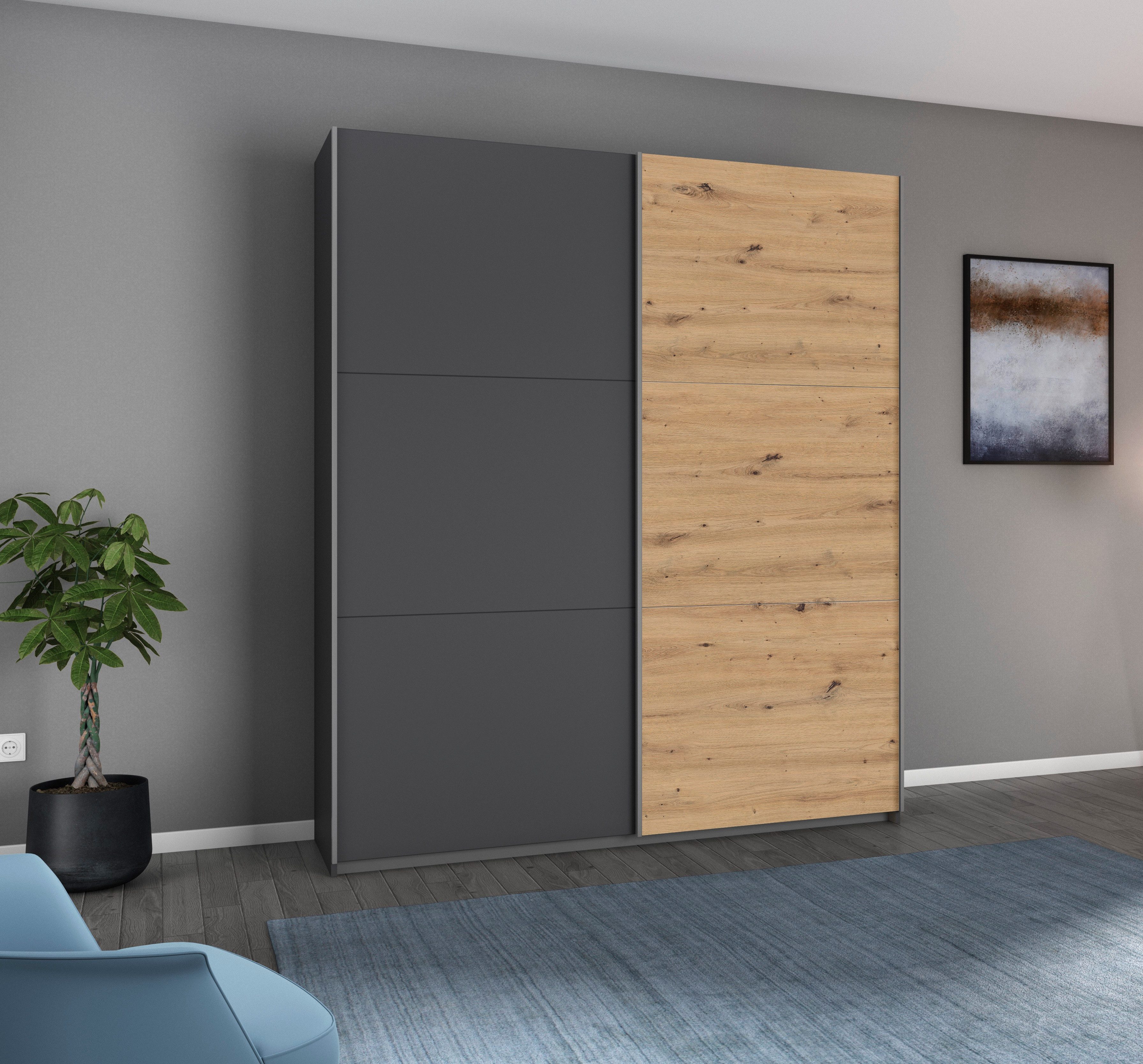 rauch Zweefdeurkast AURELIO kledingkast garderobe TOPSELLER OTTO´s CHOICE 3 verschillende uitrustingsvarianten handgrepen van metaal made in germany