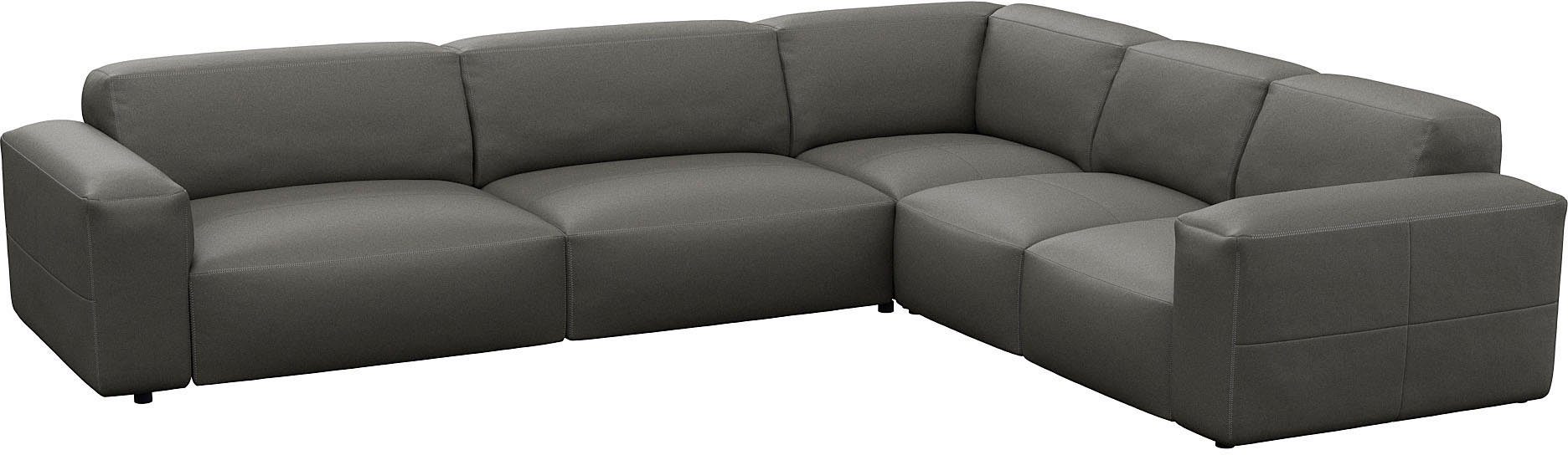 FLEXLUX Hoekbank Lucera, super comfortabel door hoogwaardige zitconstructie met koudschuim