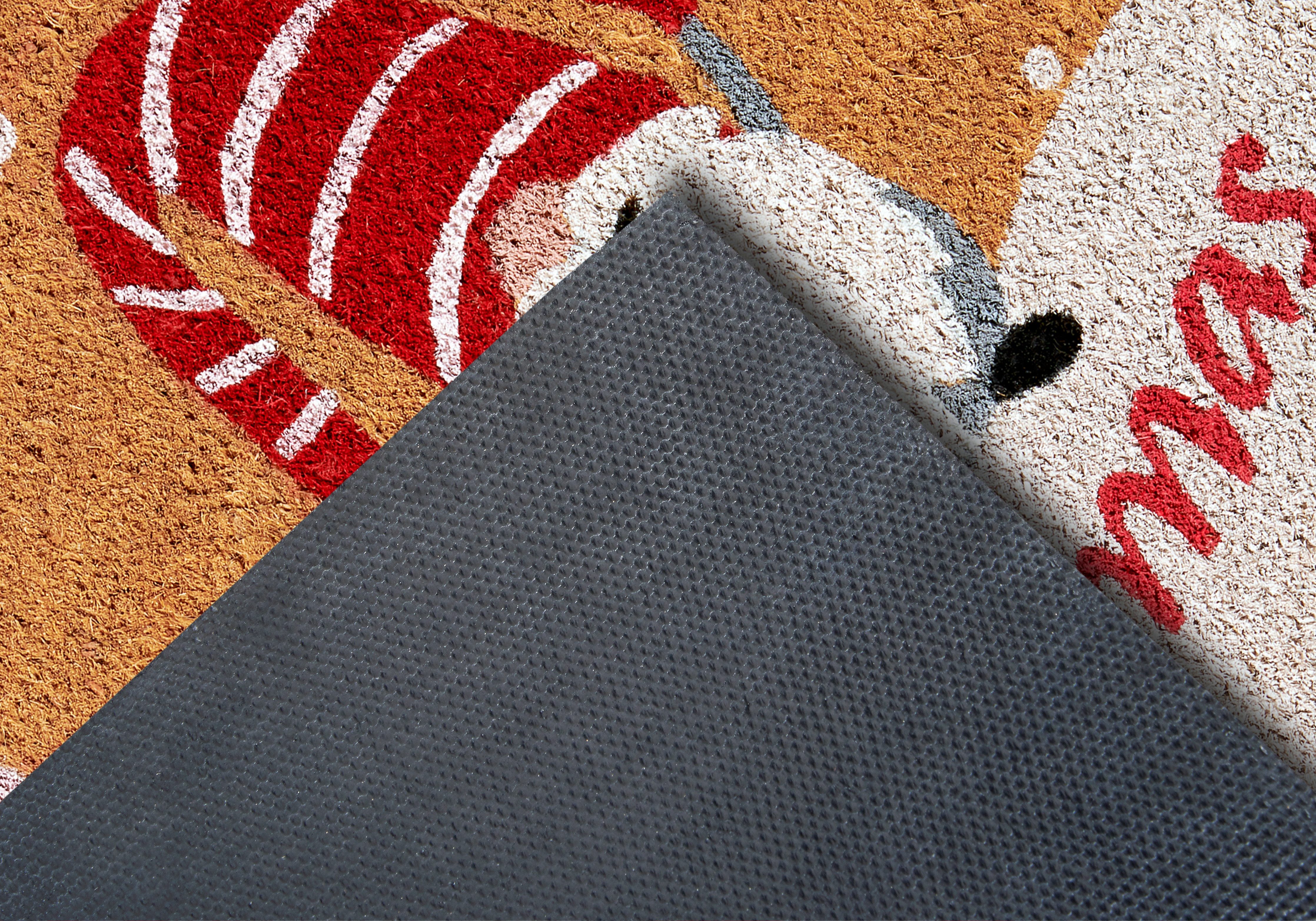 HANSE Home Mat Kokos Gnomes Merry Christmas, deurmat Vuilafstotende mat, antislip, buiten, kerst, kokosmat, dwerg