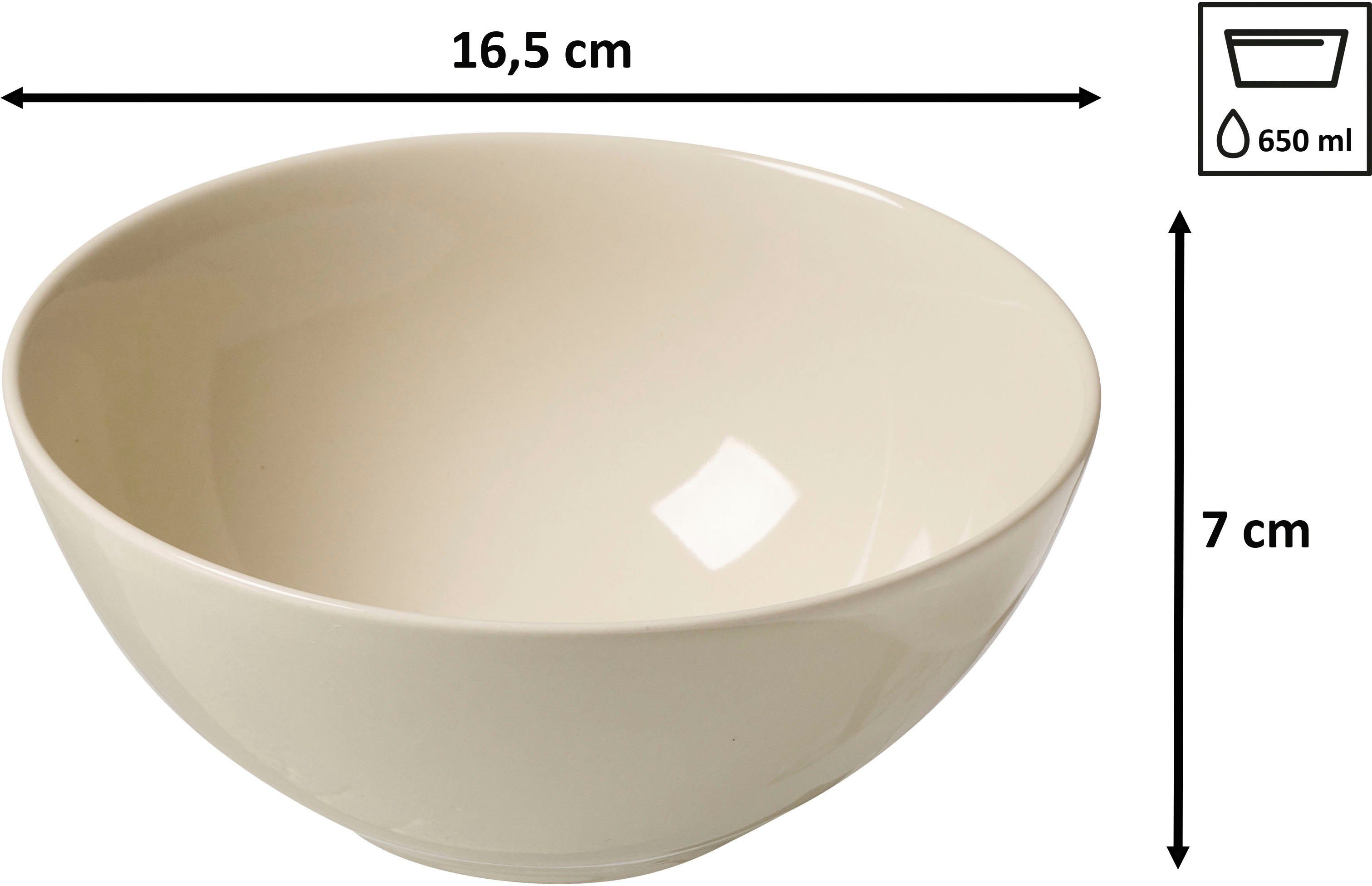 Ritzenhoff & Breker Koffieservies Cecina Servies, zijdeachtige glanzende kleurglazuur (set, 12-delig)