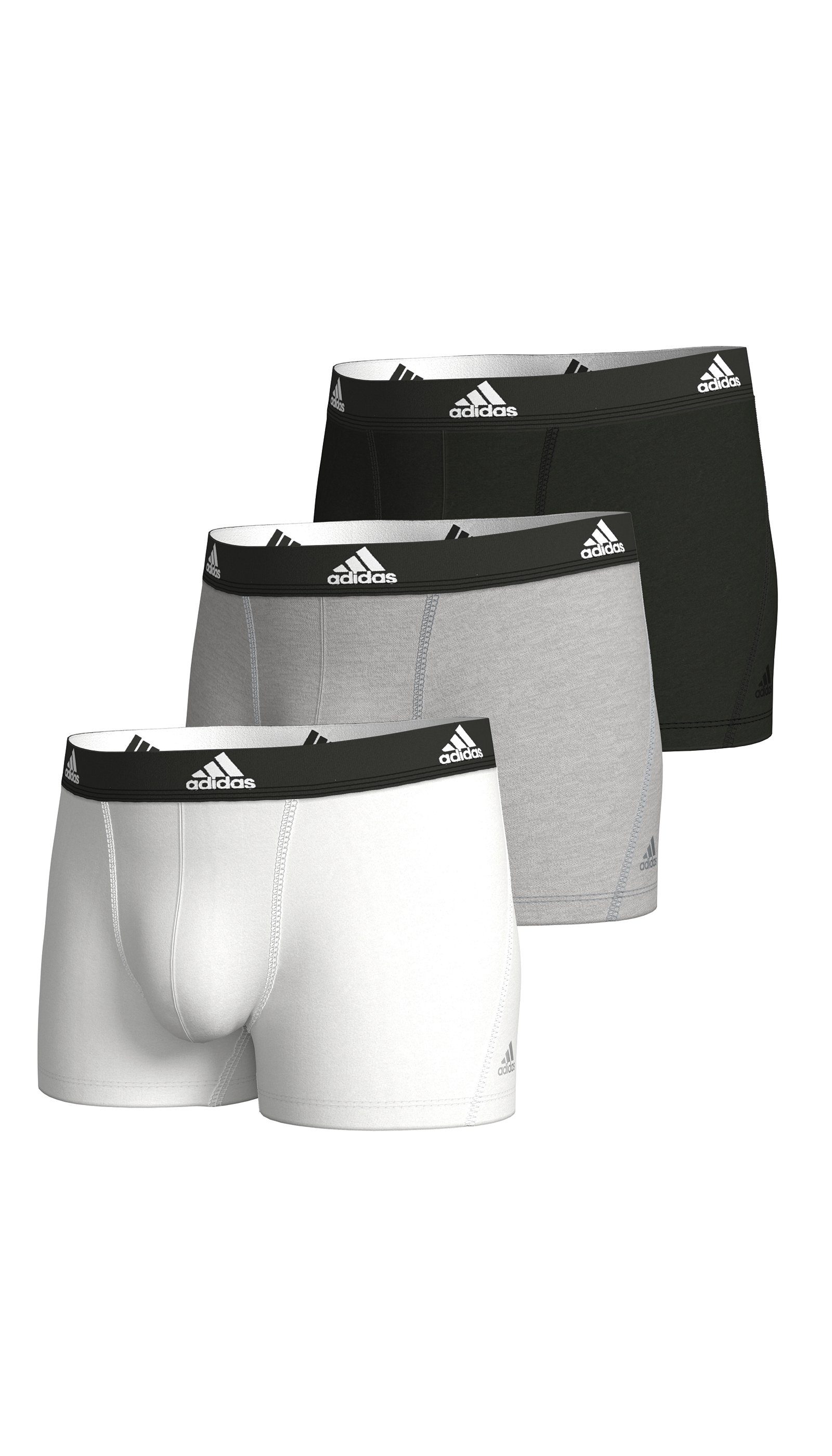 adidas Sportswear Boxershort "Active Flex Cotton" met zachte naadverwerking en tonale logo (3 stuks)