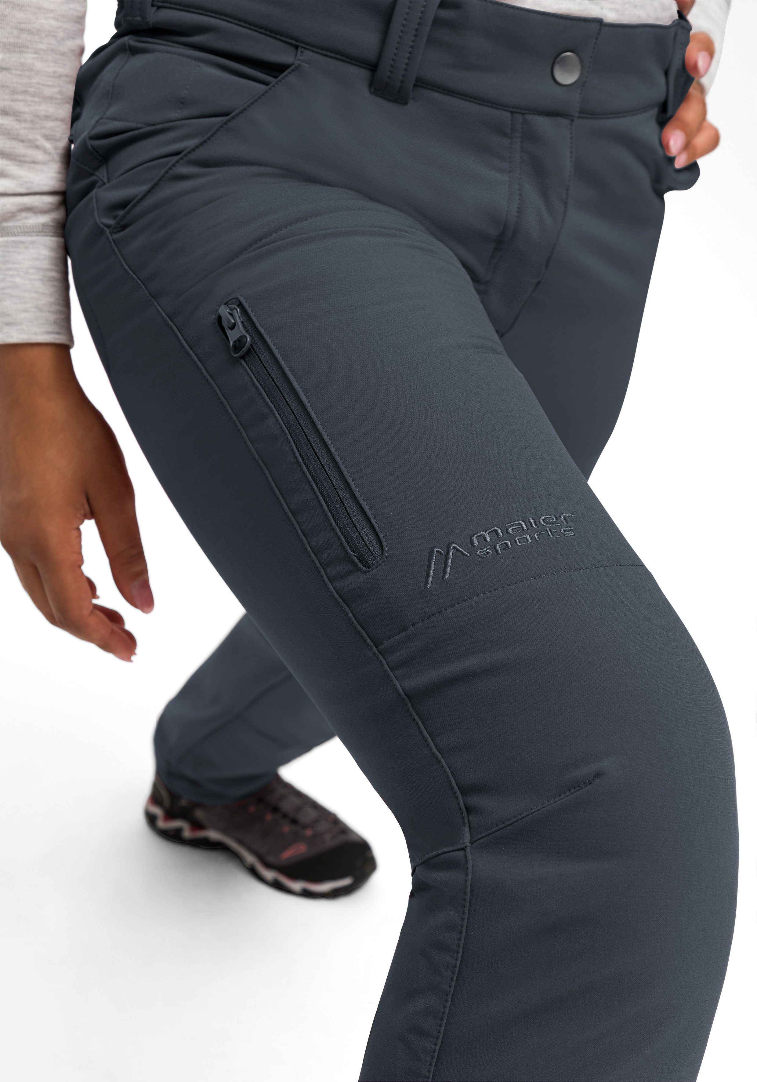 Maier Sports Functionele broek Helga warme dames outdoorbroek, robuuste wandelbroek, regular fit