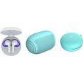 lg in-ear-hoofdtelefoon fn6 macaron jellybean inclusief bluetoothluidspreker (€ 69,99) en macaron hoes (€ 9,99) blauw