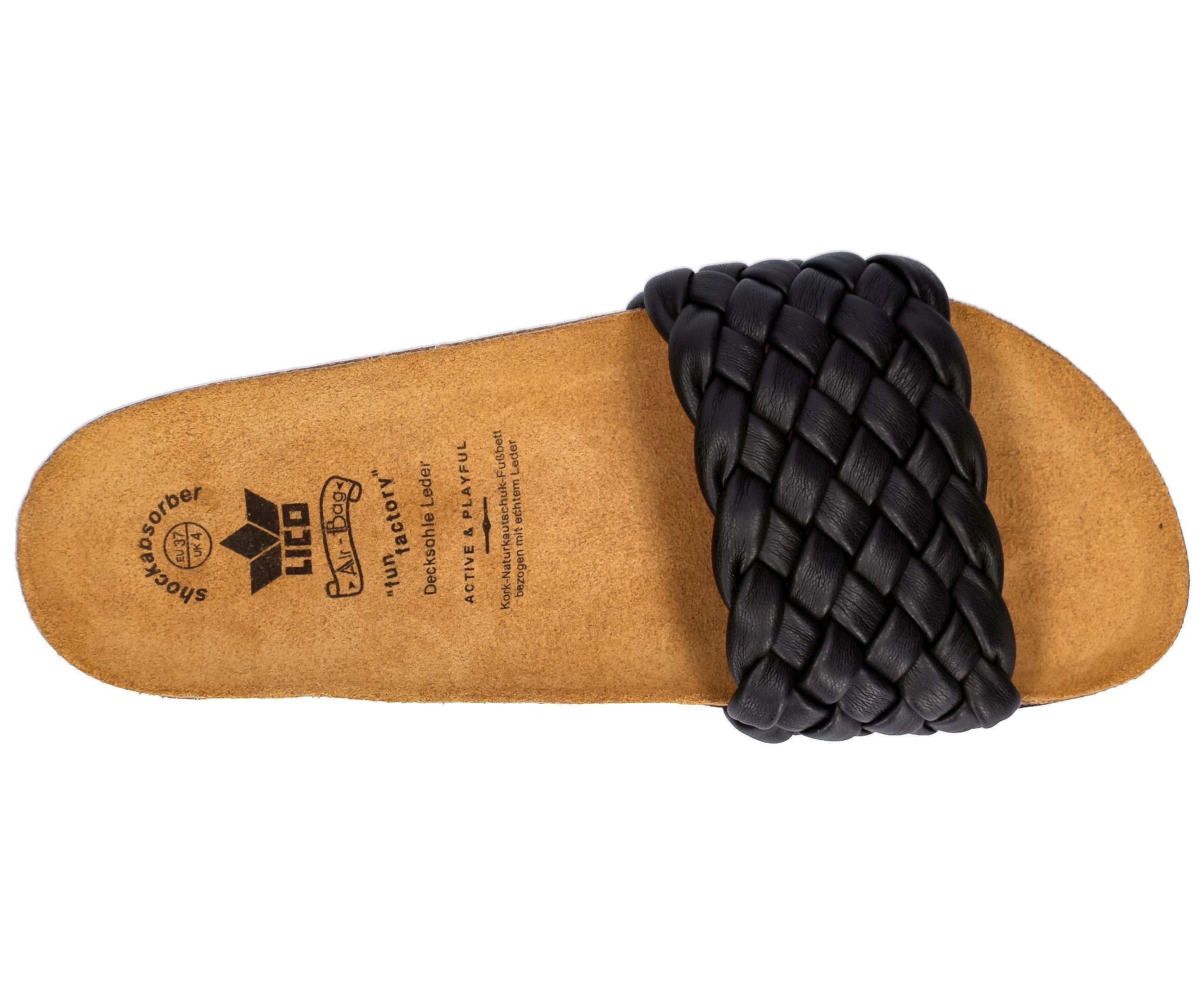 Lico Slippers Pantolette Bioline Plait