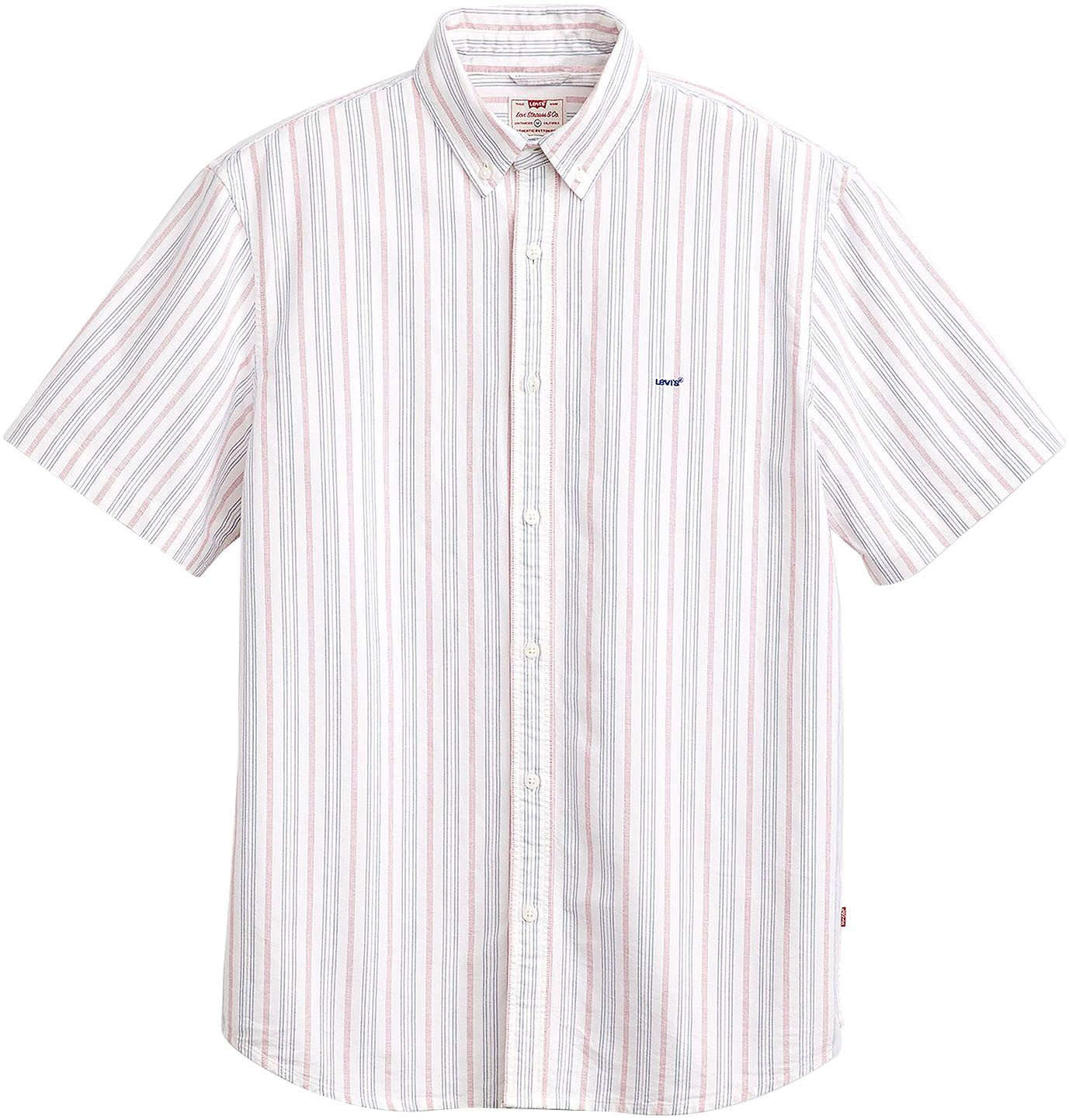 Levi's Overhemd met korte mouwen SS AUTHENTIC BUTTON DOWN in streepdessin van katoen