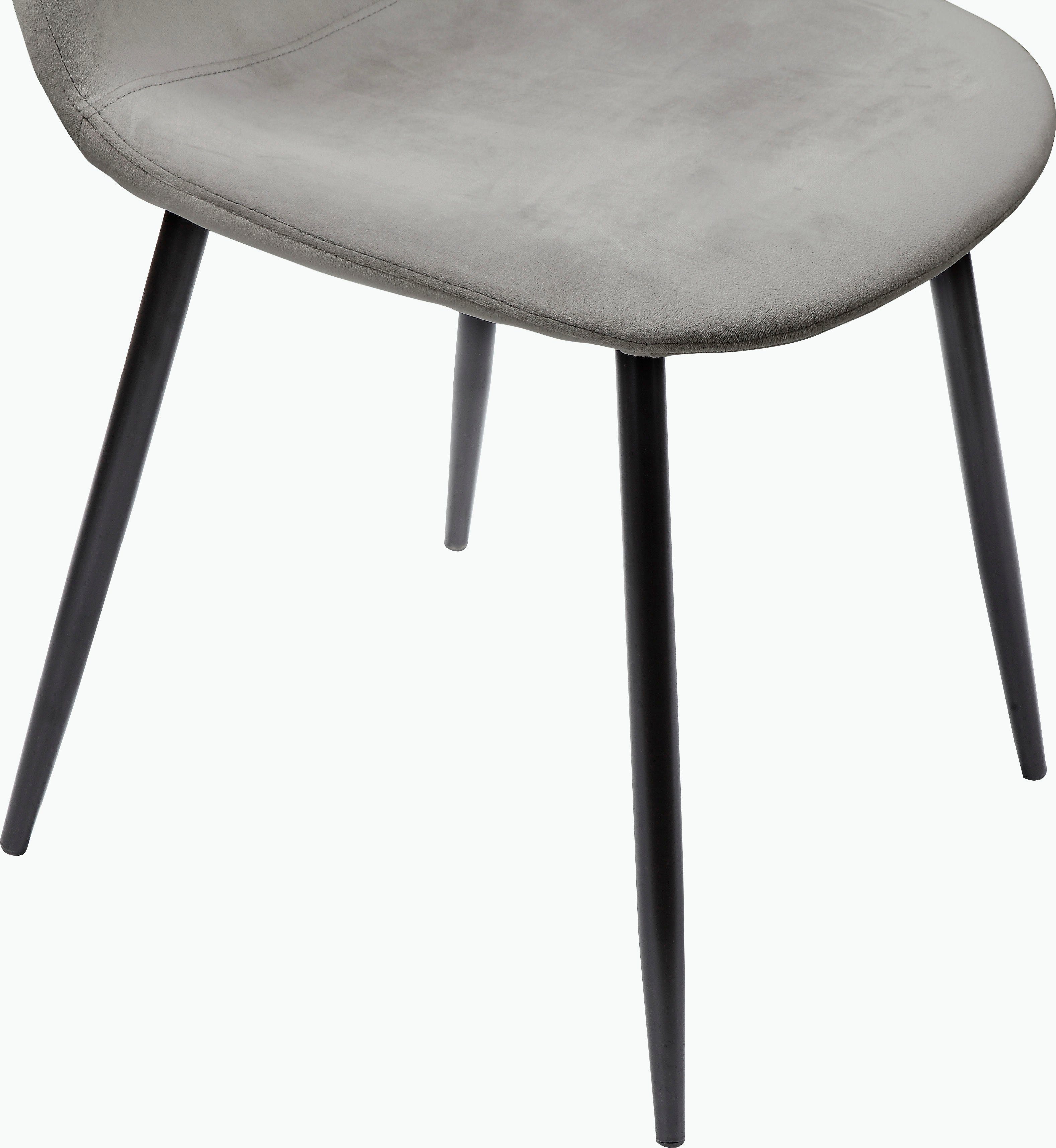Leonique Eethoek Eadwine, TOPSELLER! Zitgroep, tafel plus 4 stoelen bestaande uit eettafel 120 cm en 4 eetkamerstoelen, gestoffeerde stoelen (set, 5-delig)