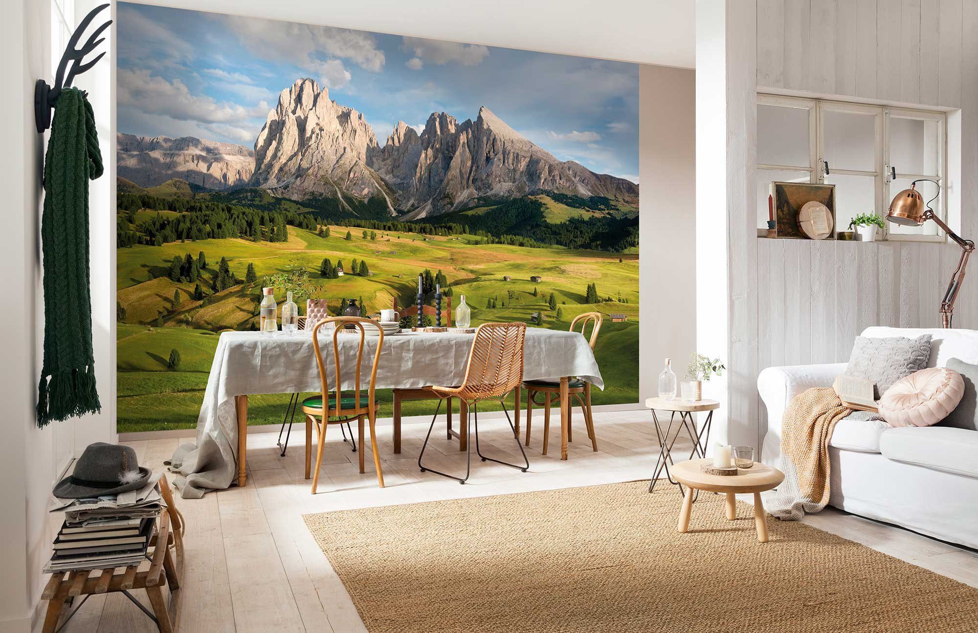 Komar Vliesbehang Digitale print vlies - Alpen - Afmeting 400 x 260 cm (1 stuk)