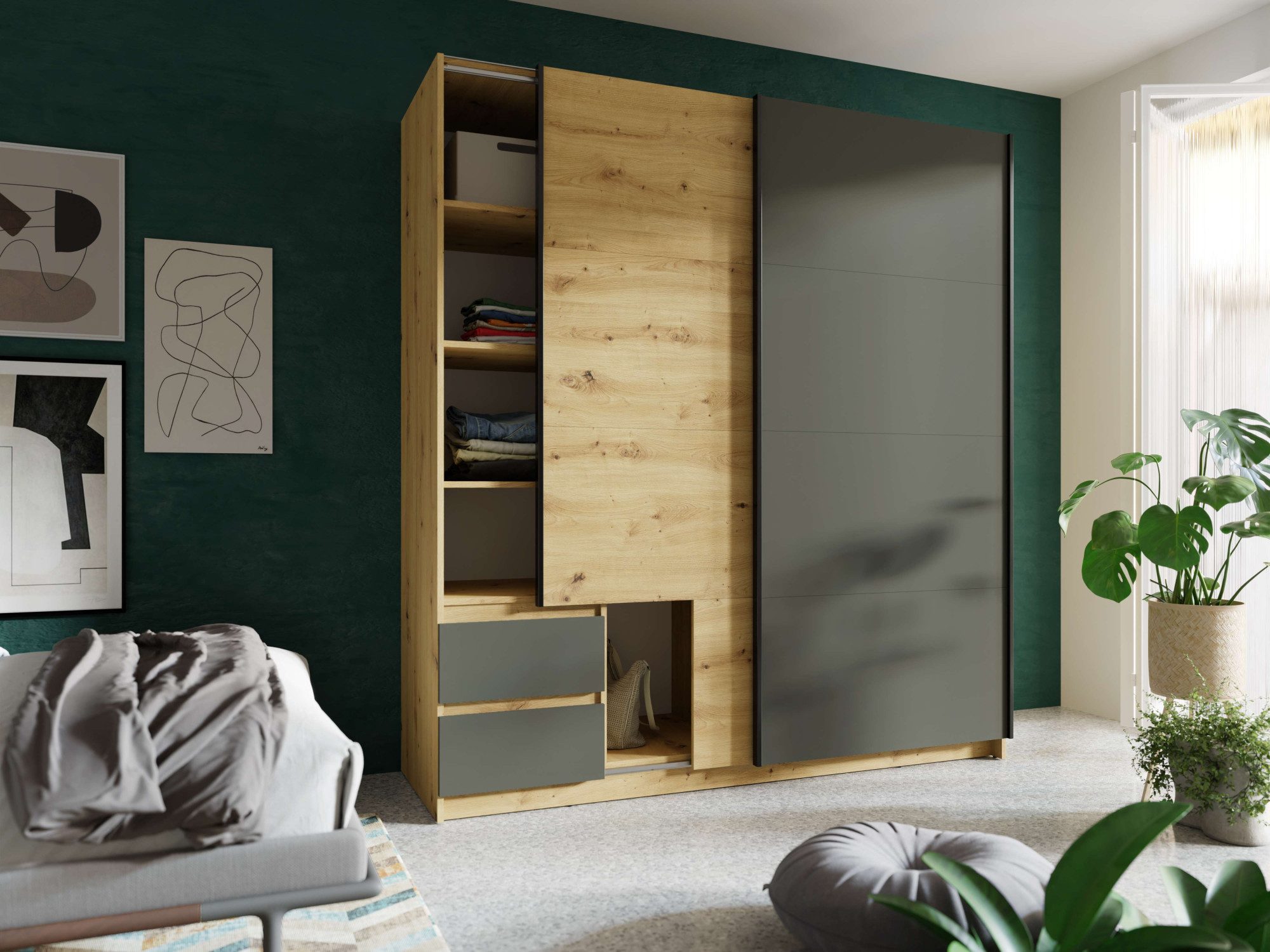 INOSIGN Kledingkast Norias TOPSELLER Opbergruimte wonder, moderne kast