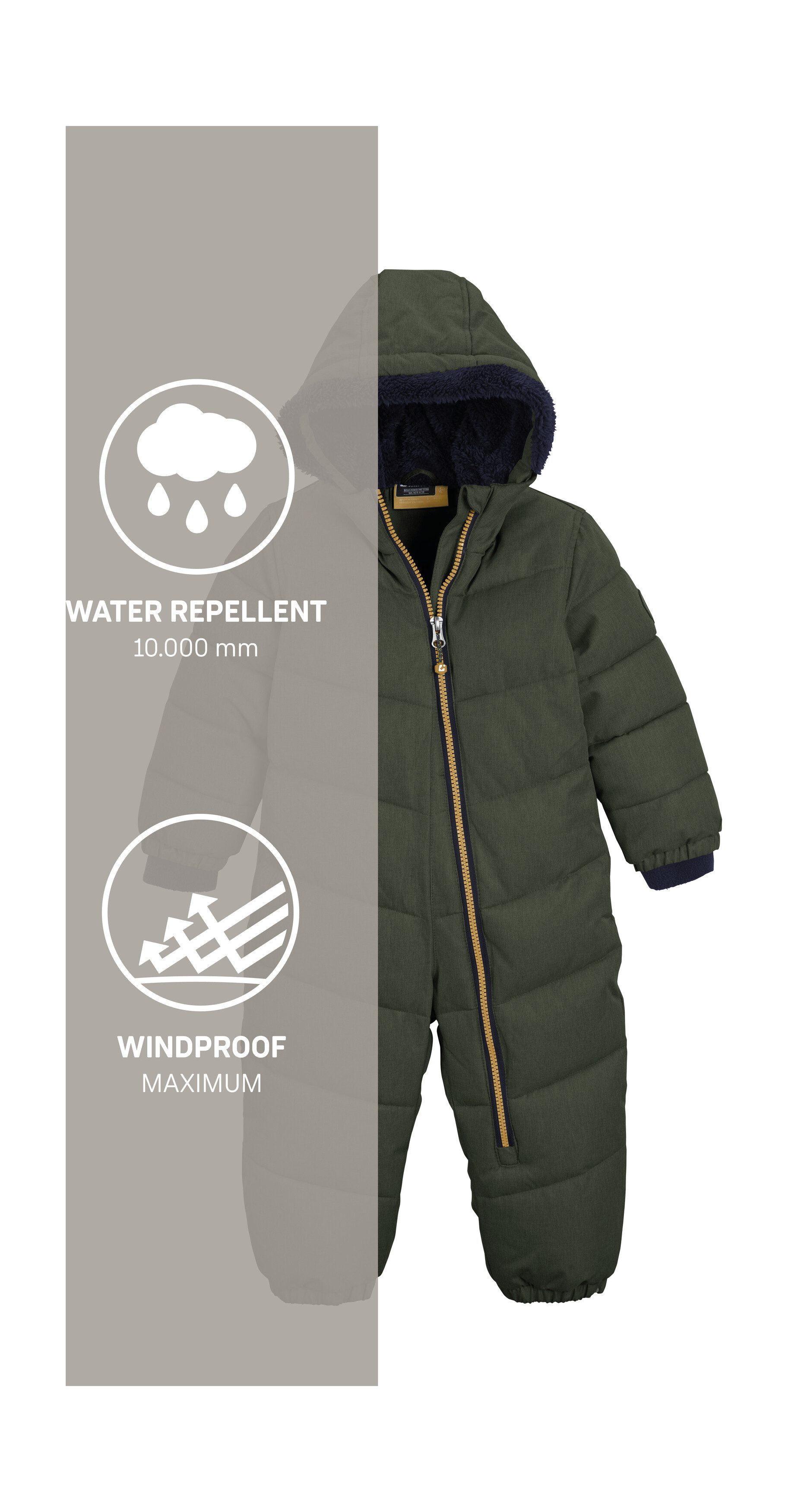 Killtec Ski-overall Karter Mini Sneeuwpak: waterafstotend, winddicht, warm, gemakkelijk aan te trekken