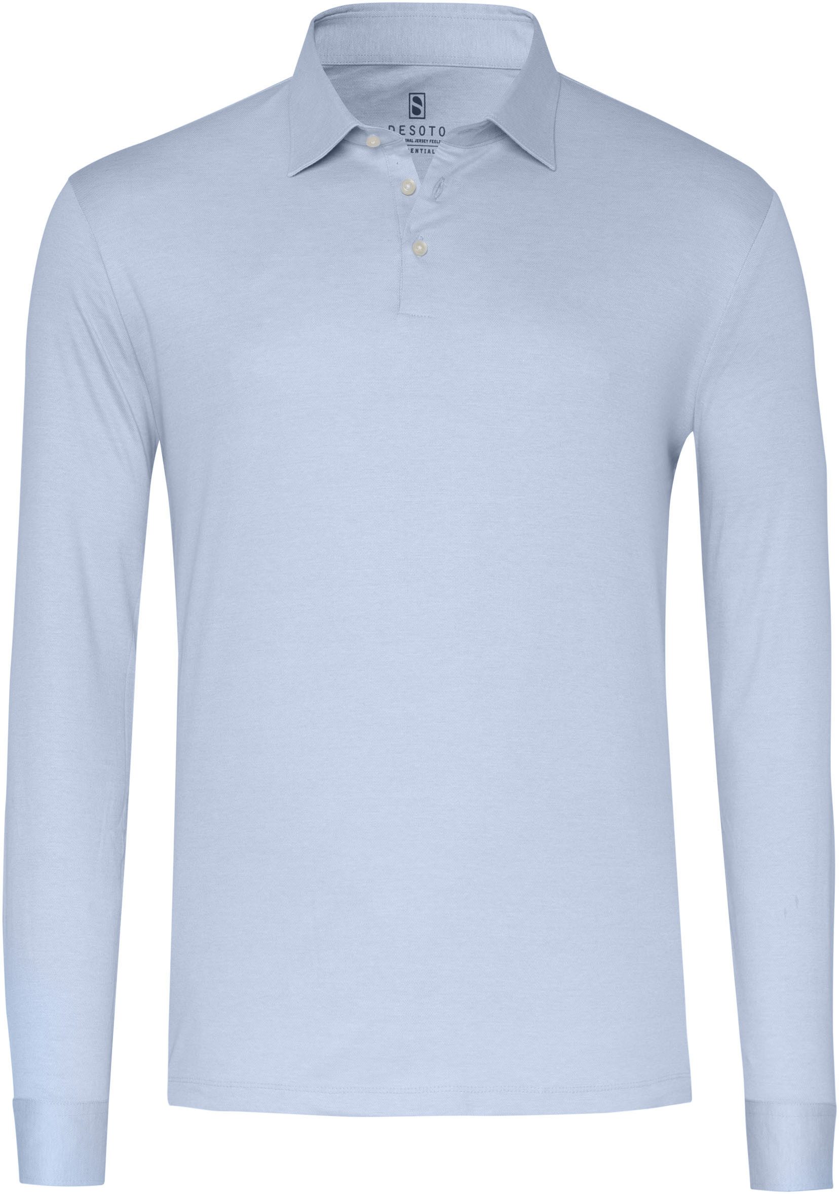 Desoto Poloshirt met lange mouwen Essentieel Polo Kent 1/1