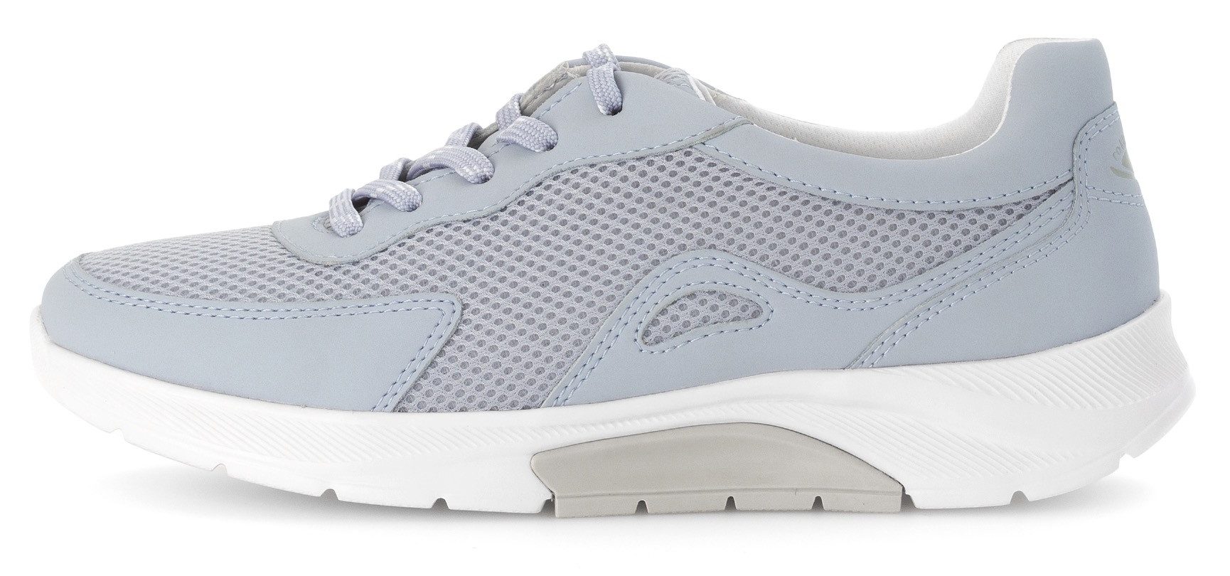 Gabor Rollingsoft Sneakers met sleehak , vrijetijdsschoen, lage schoen, veterschoen met verwisselbaar voetbed