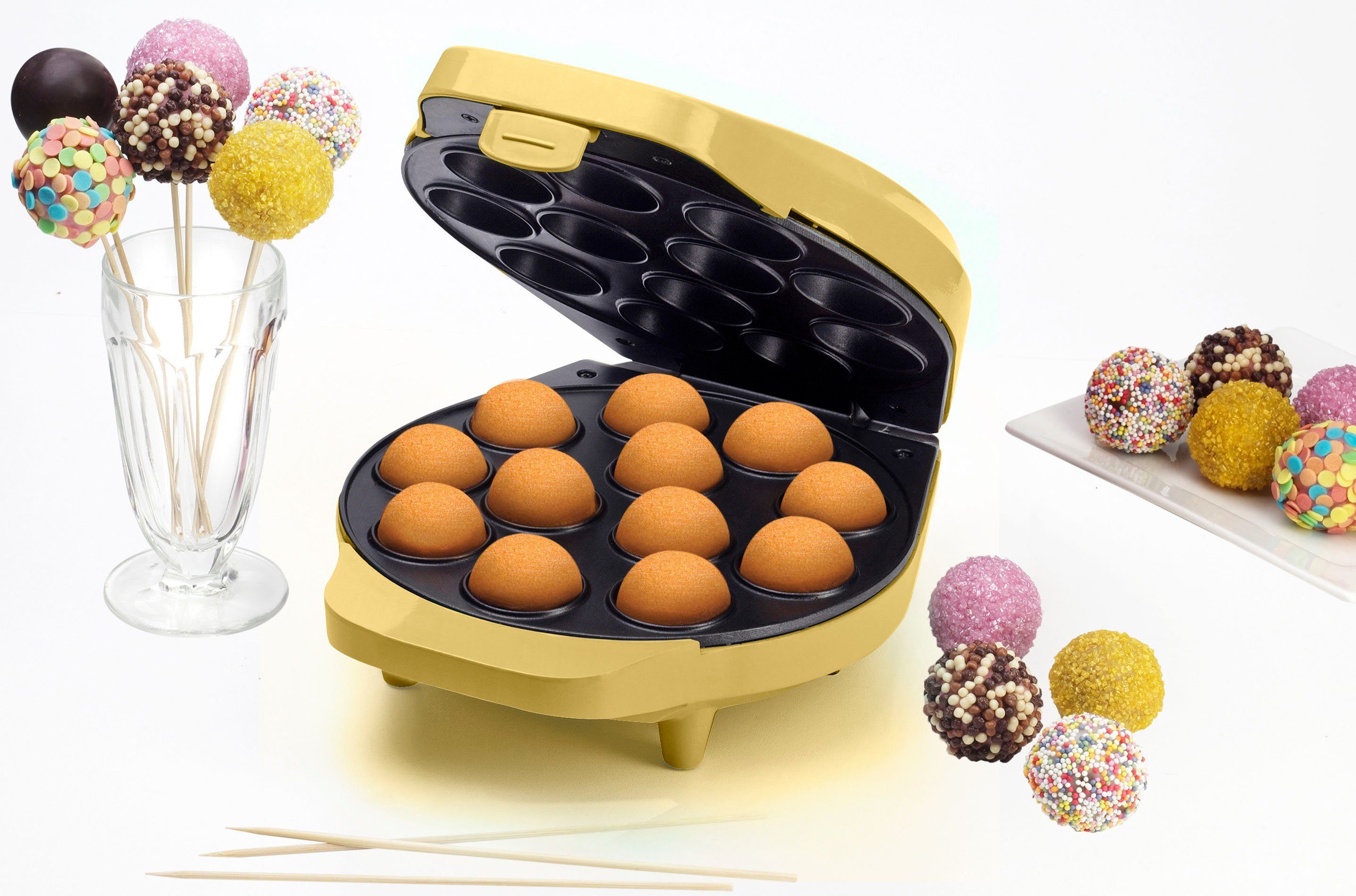 bestron Cakepop-maker DCPM12 in retro design, inclusief cake-pop-buffet