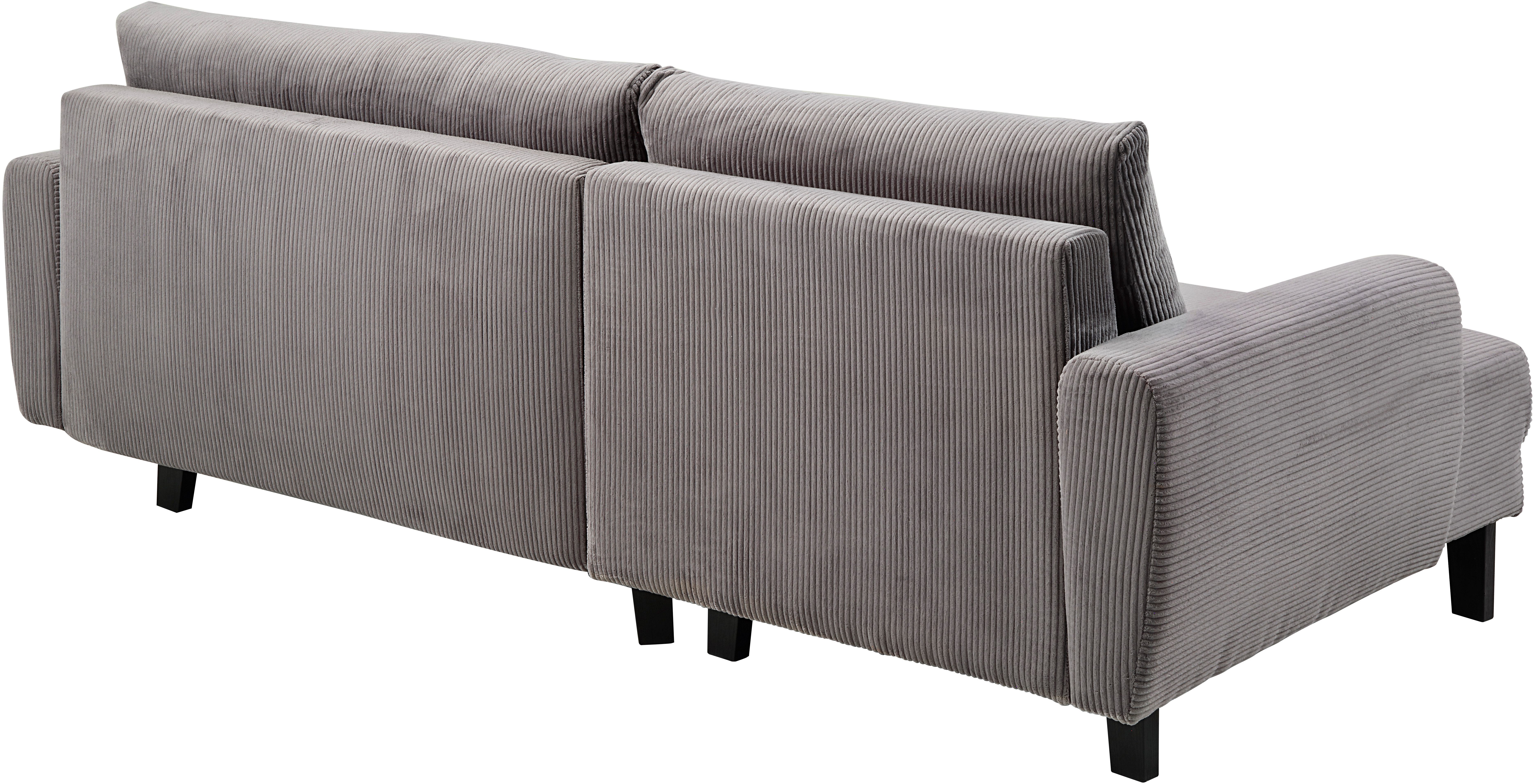 ATLANTIC home collection Hoekbank Leonid L-vorm met slaapfunctie en bedkist