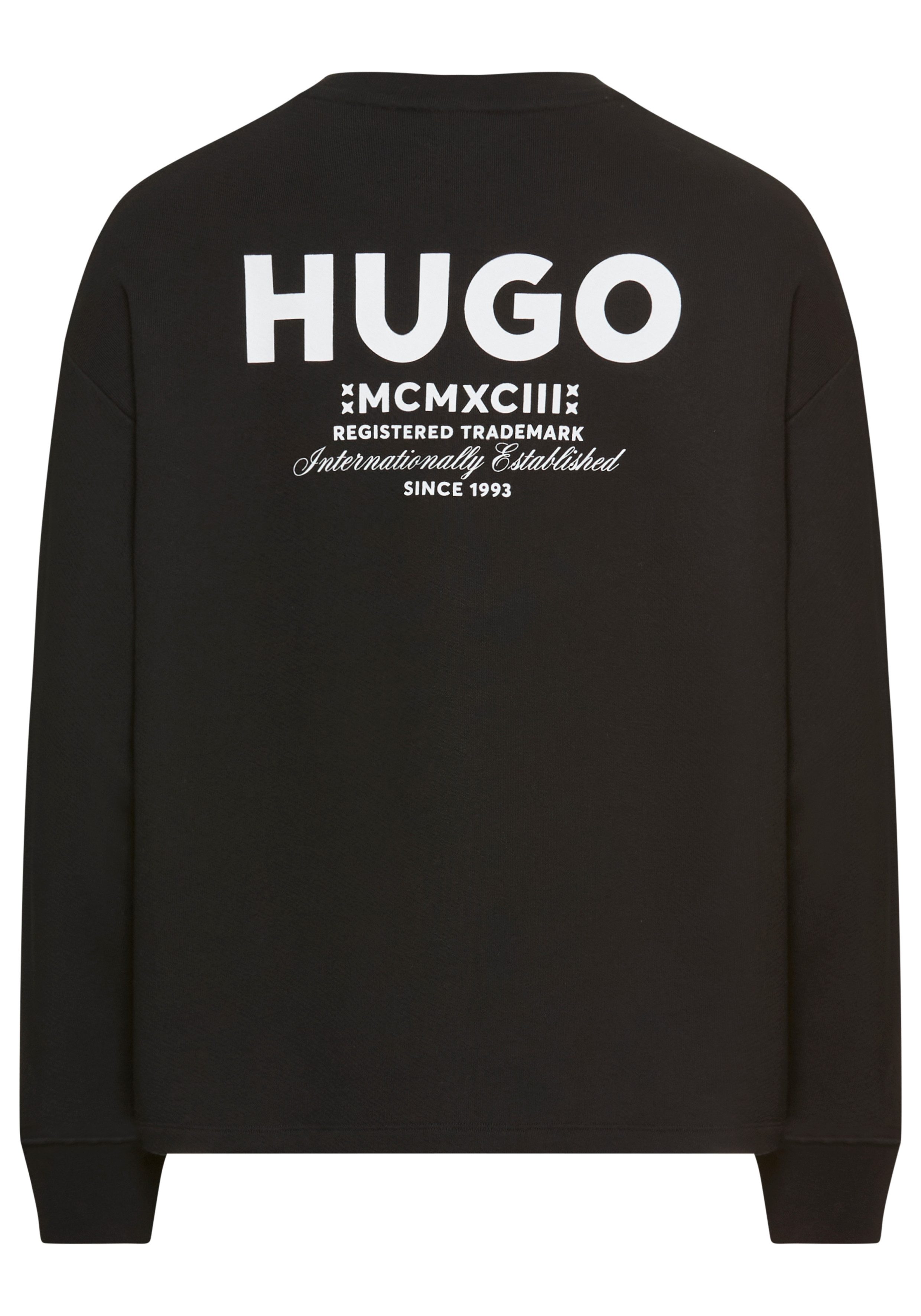 HUGO Blue Sweatshirt Naviu met rugprint