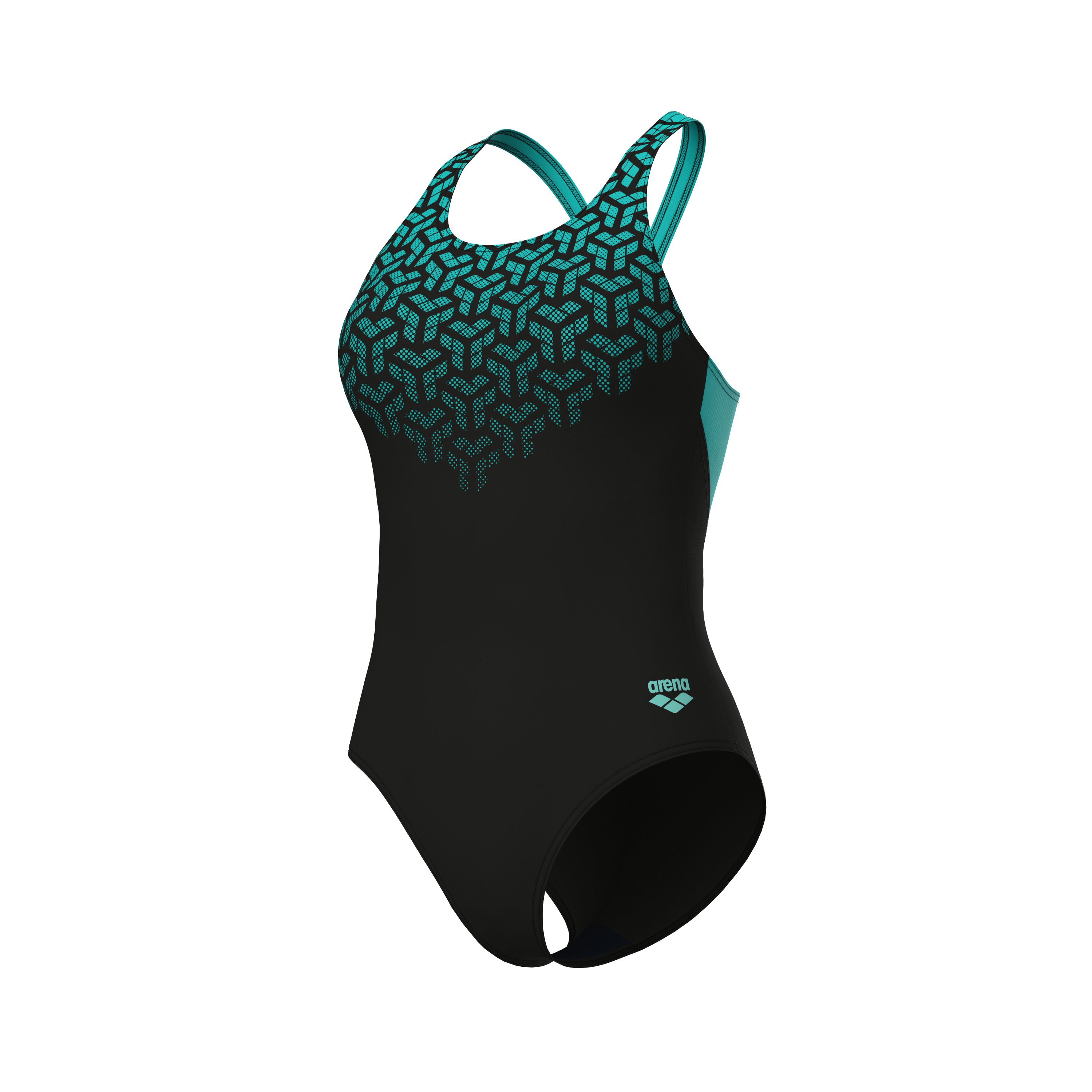 Arena Badpak WOMEN'S ARENA KIKKO V SWIMSUIT V BACK GRAPHIC (1 stuk)