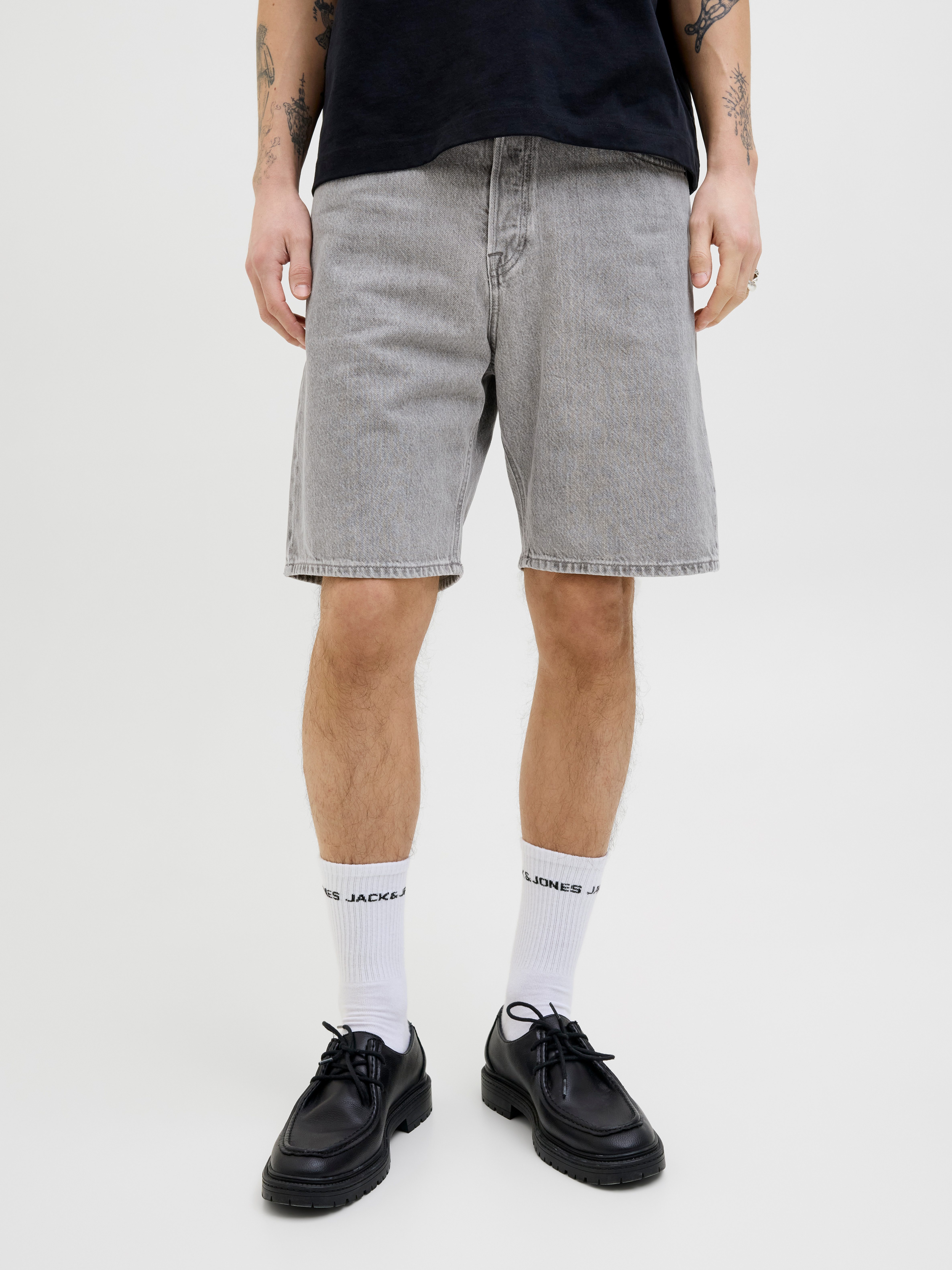 Jack & Jones Relaxshorts JJIALEX JJORIGINAL SHORTS SBD 300 SN heren sportshorts maat XXL grijs