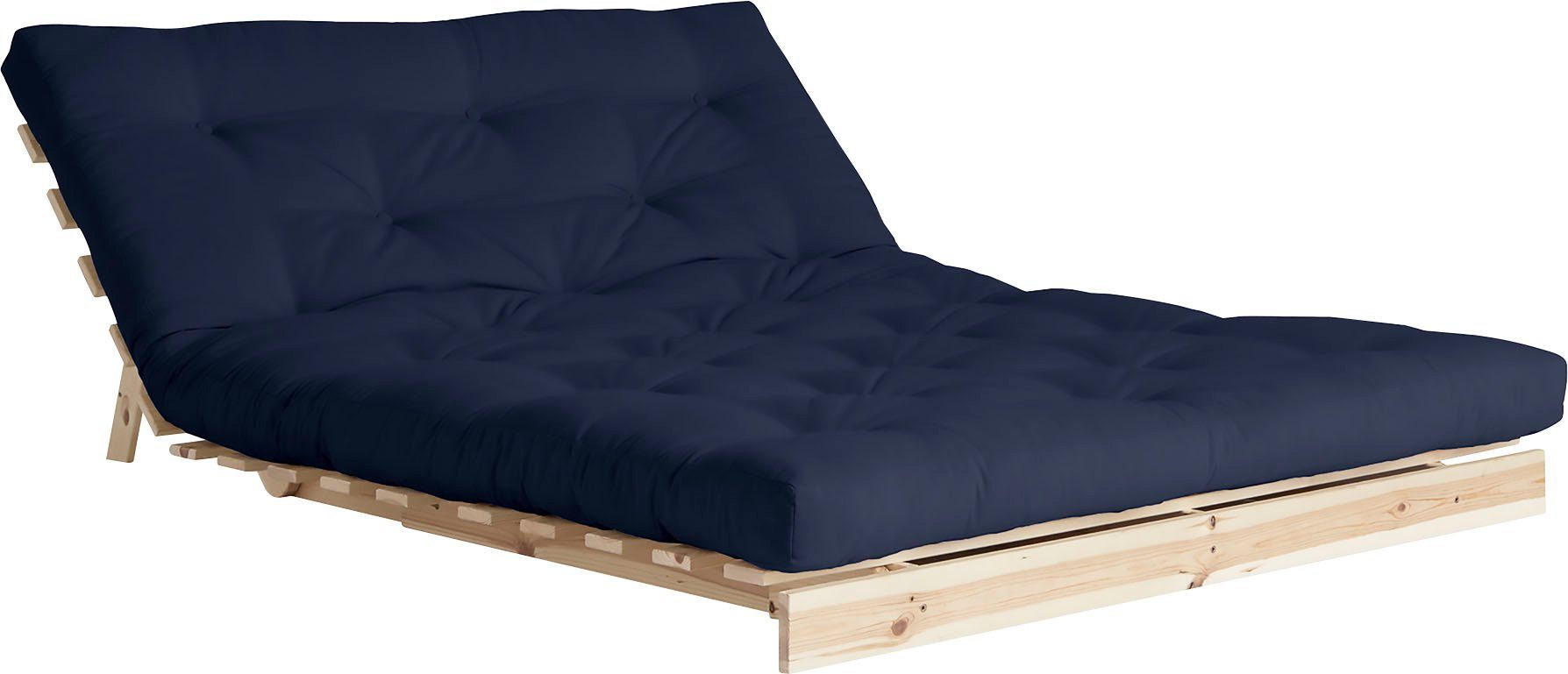 Karup Divan Roots Schlafsofa, Gästebett, Sofa inkl. Futonmatratze Incl. futonmatras, ligoppervlak 140x200 cm, FSC® gecertificeerd dennenhout