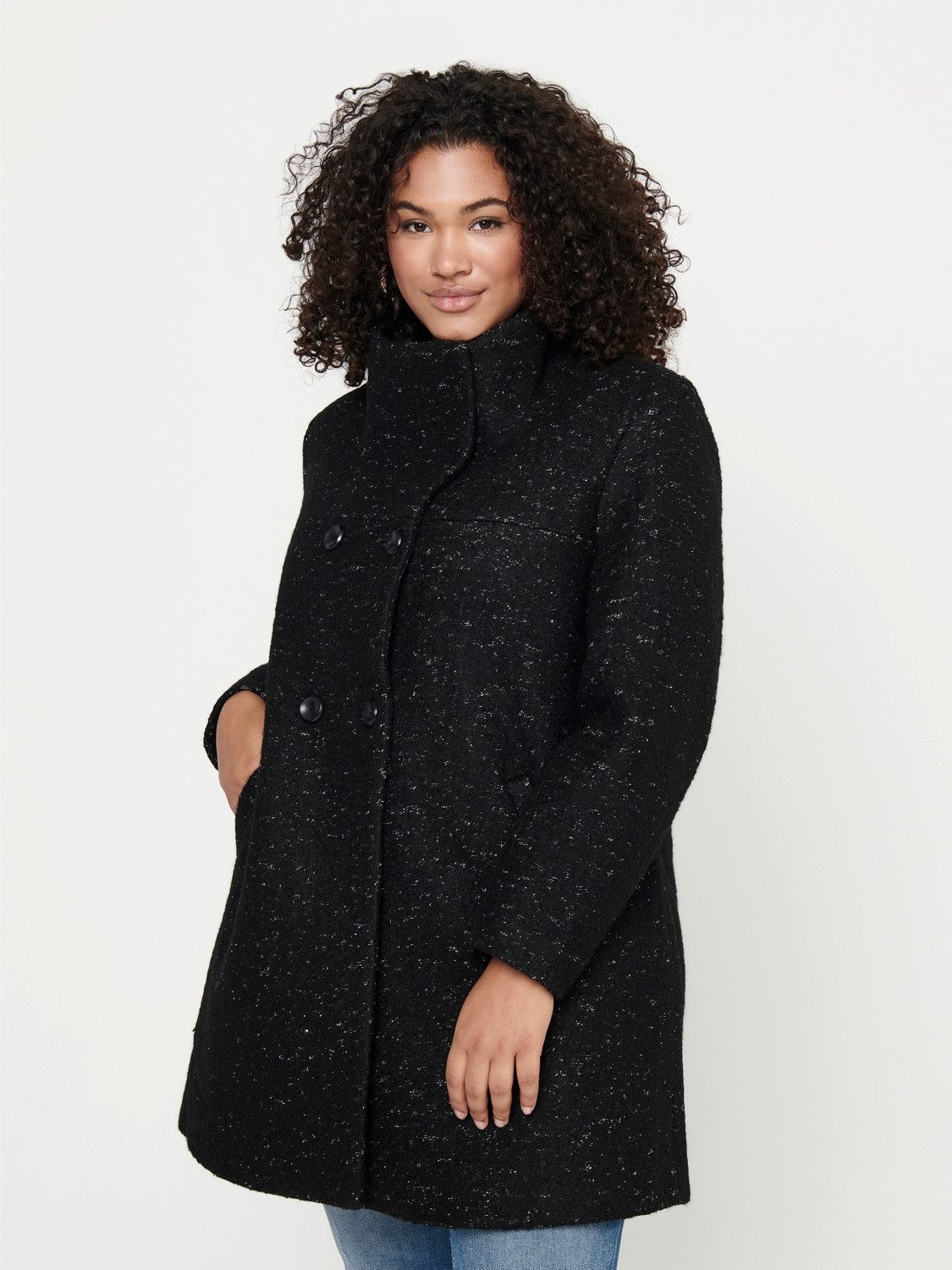 ONLY CARMAKOMA Korte jas CARNEWSOPHIA WOOL COAT OTW