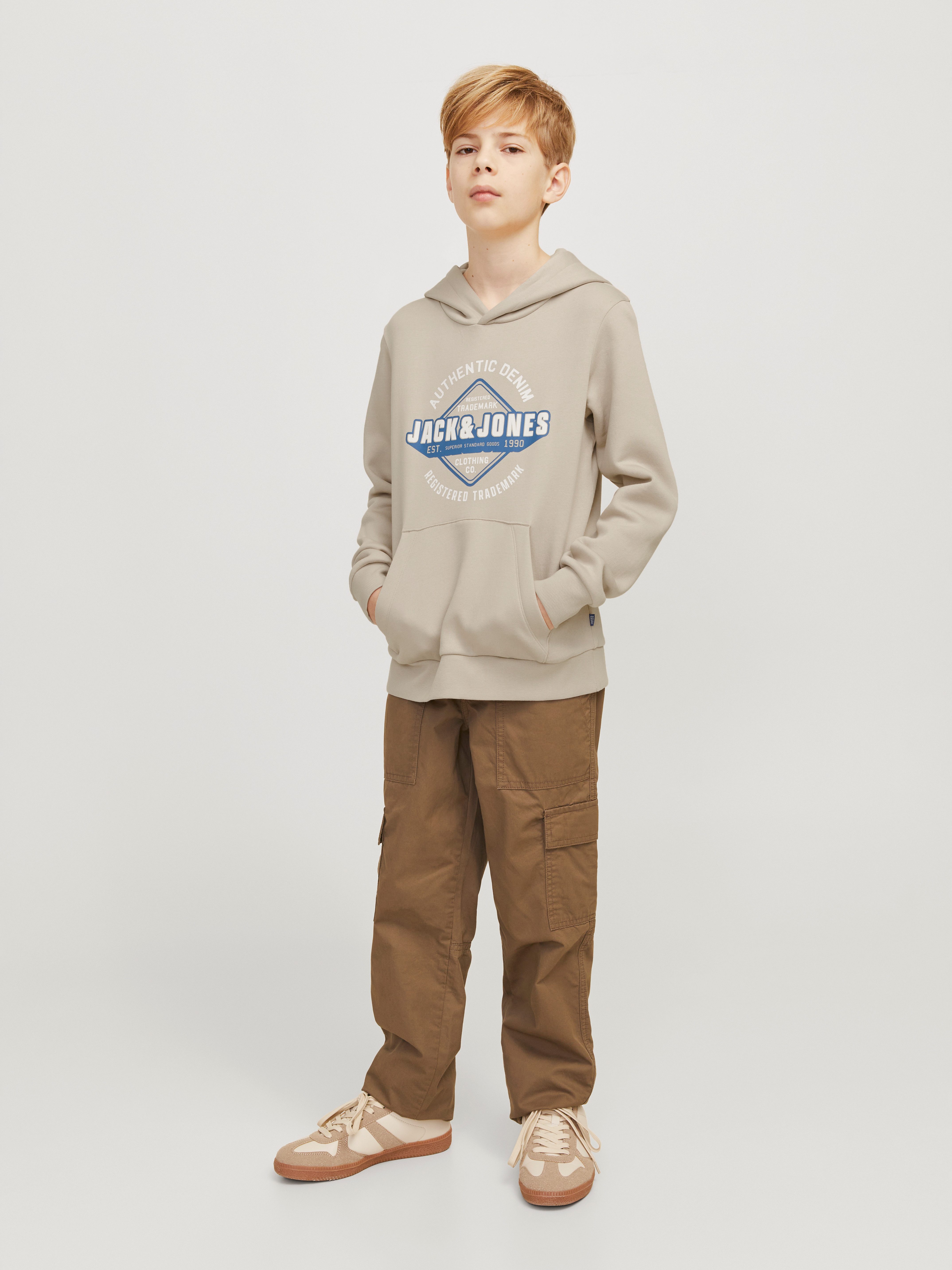 Jack & Jones Junior Hoodie JJELOGO SWEAT HOOD 2 COL 24 25 NOOS JNR