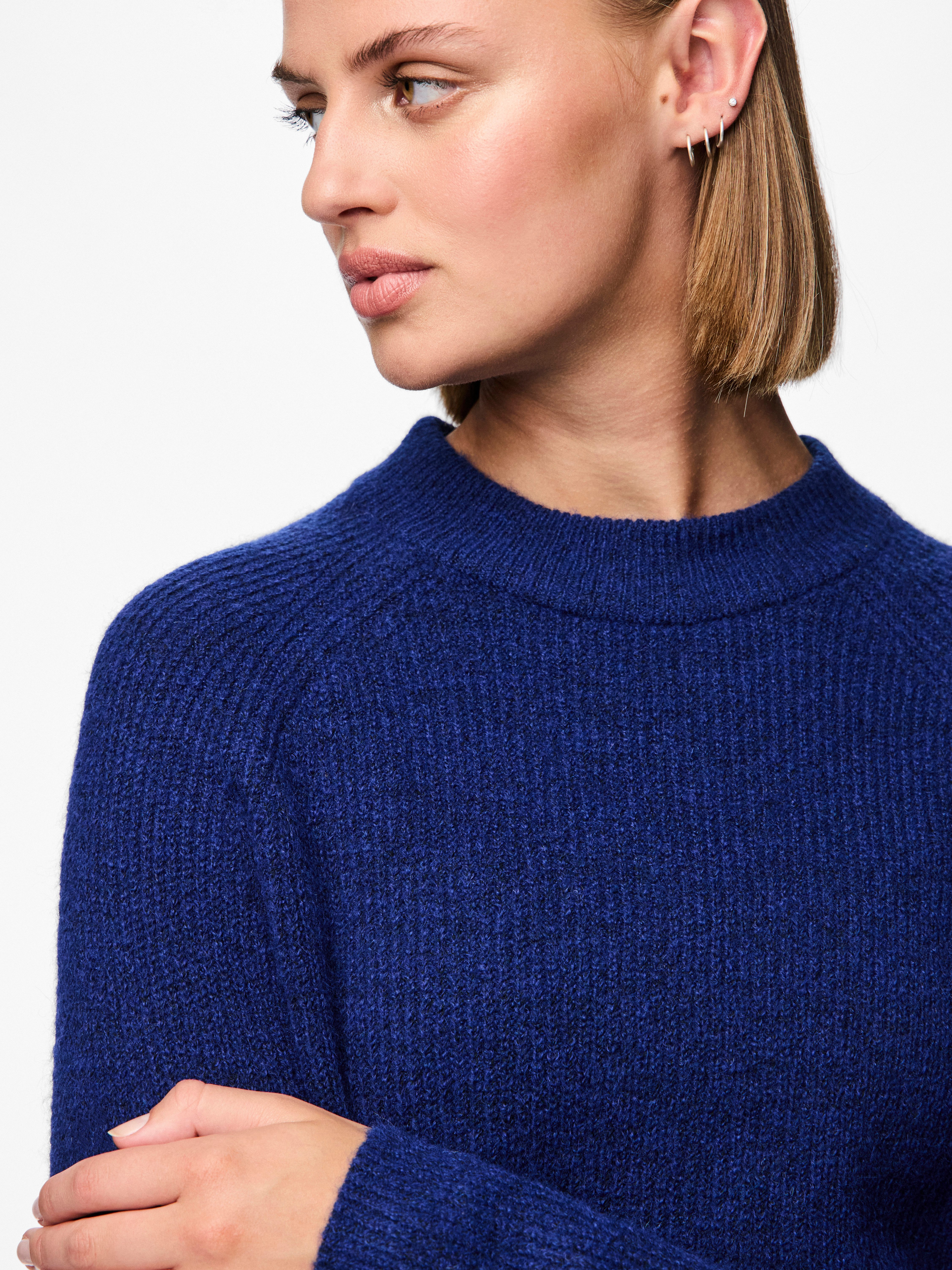 pieces Trui met ronde hals PCELLEN LS O-NECK KNIT NOOS BC