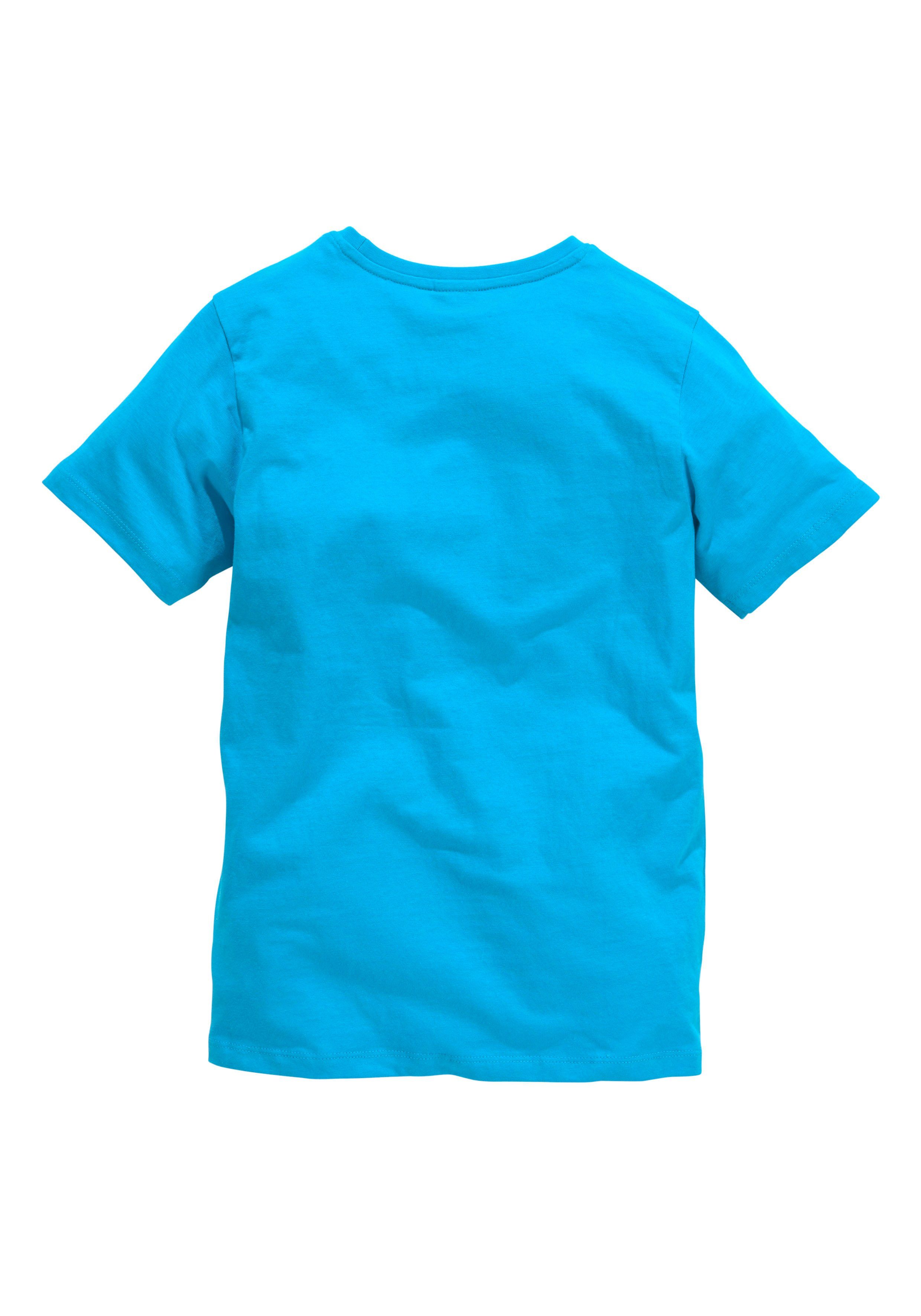 KIDSWORLD T-shirt Met spreuk: NICHT DEIN ERNST Korte mouwen, basic pasvorm, met trendy opdruk