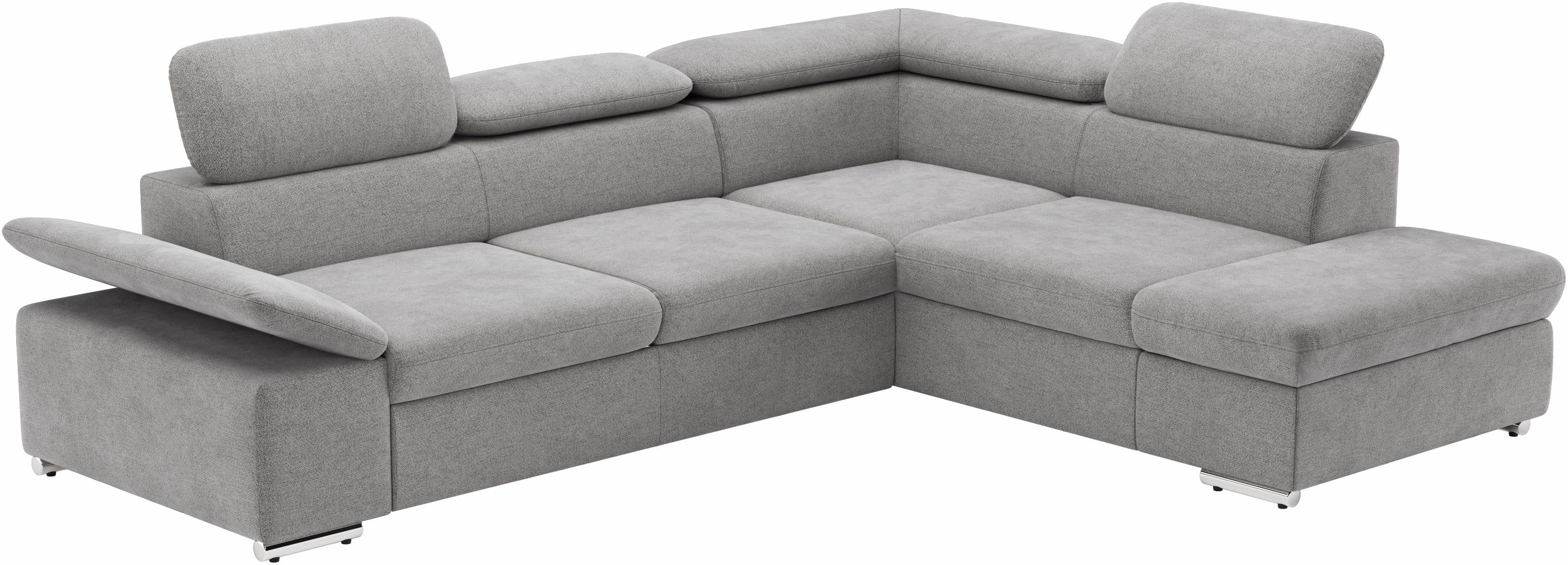 sit&more Hoekbank Valentine, L-vorm, arm- en hoofdeinstelling
