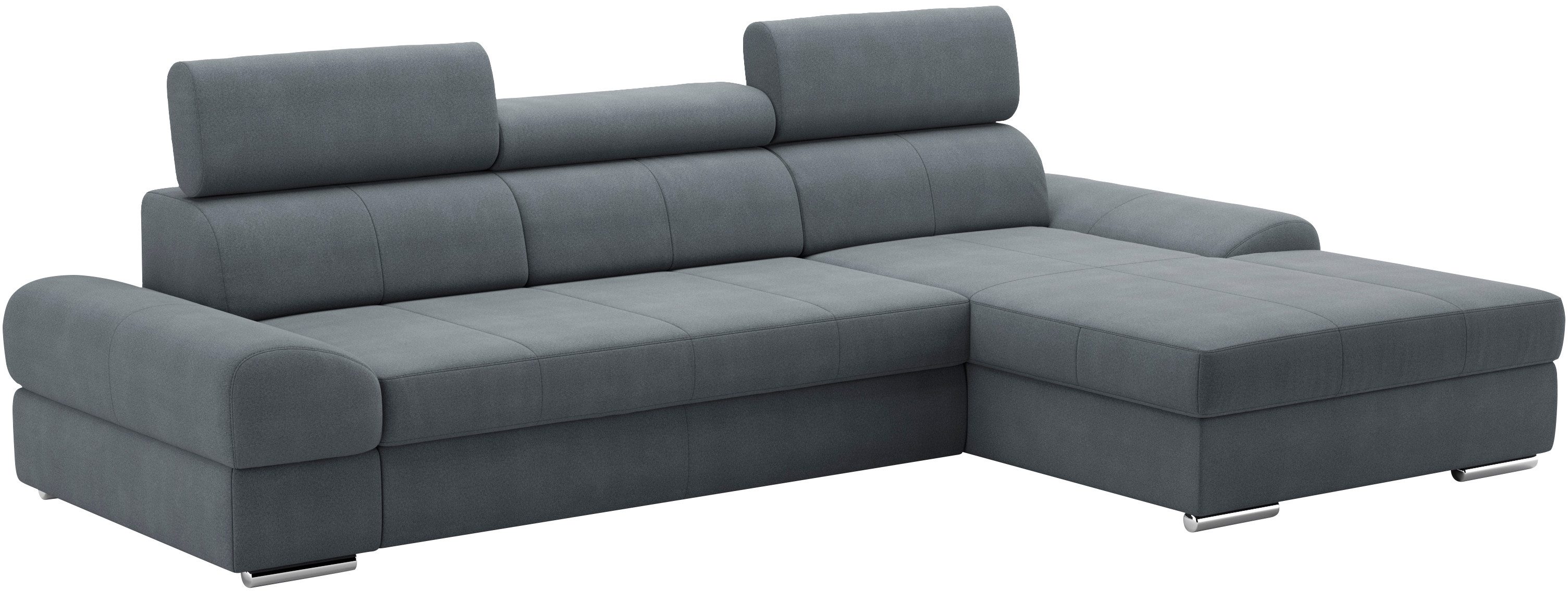 sit&more Hoekbank Broadway L-vorm met verstelbare hoofdsteun, naar keuze met slaapfunctie