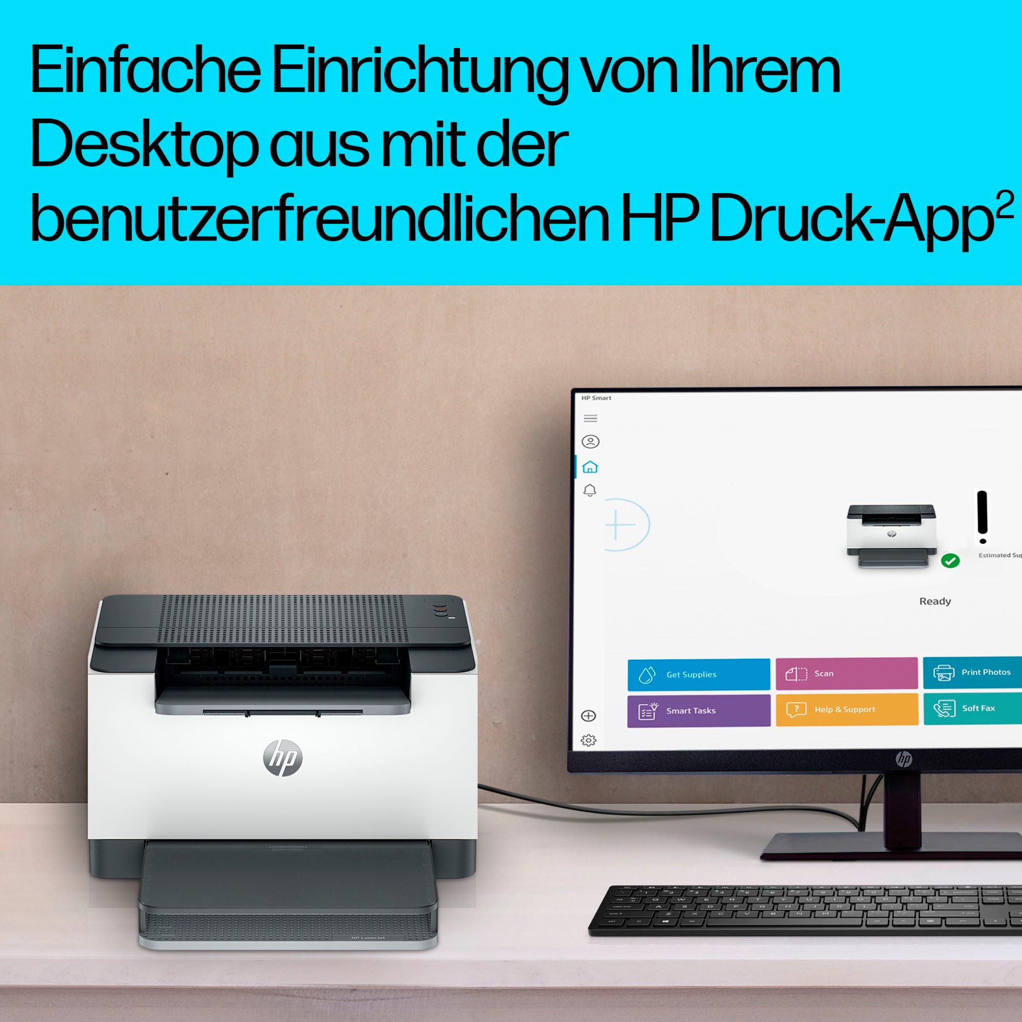 HP Zwart/wit laserprinter LaserJet M209d HP Instant ink compatibel