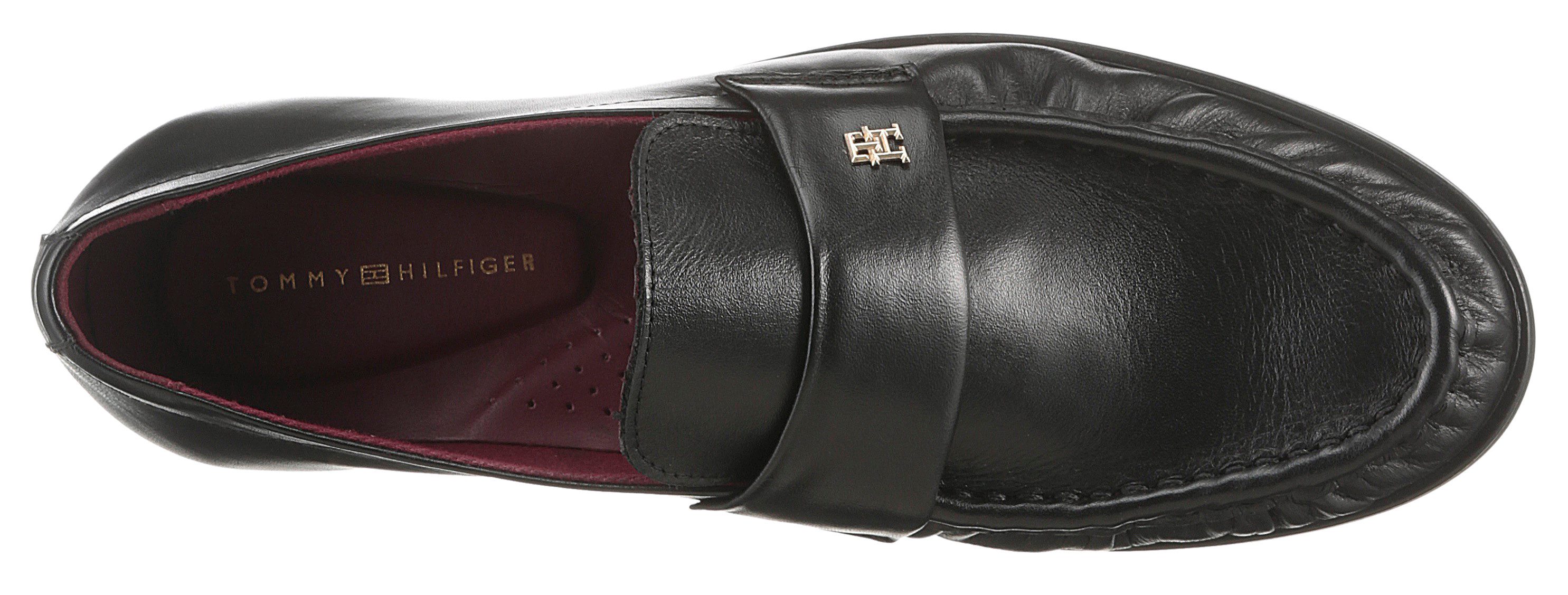 Tommy Hilfiger Loafers LOAFER SOFT NAPPA PLEATED TOE slippers, instapschoen, zakelijke schoen, zeer flexibel en licht