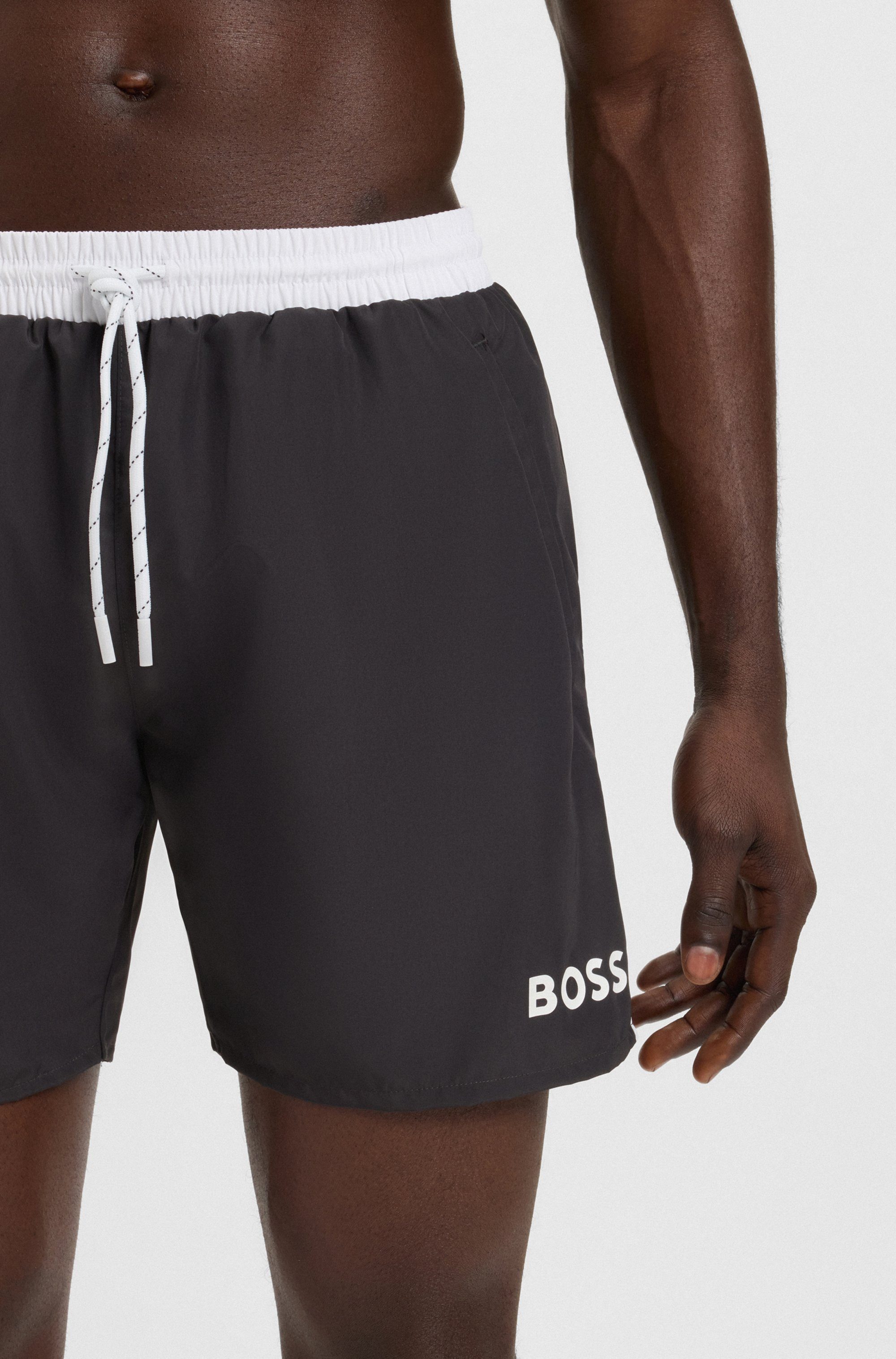 BOSS Zwemshort Starfish met contraststrepen