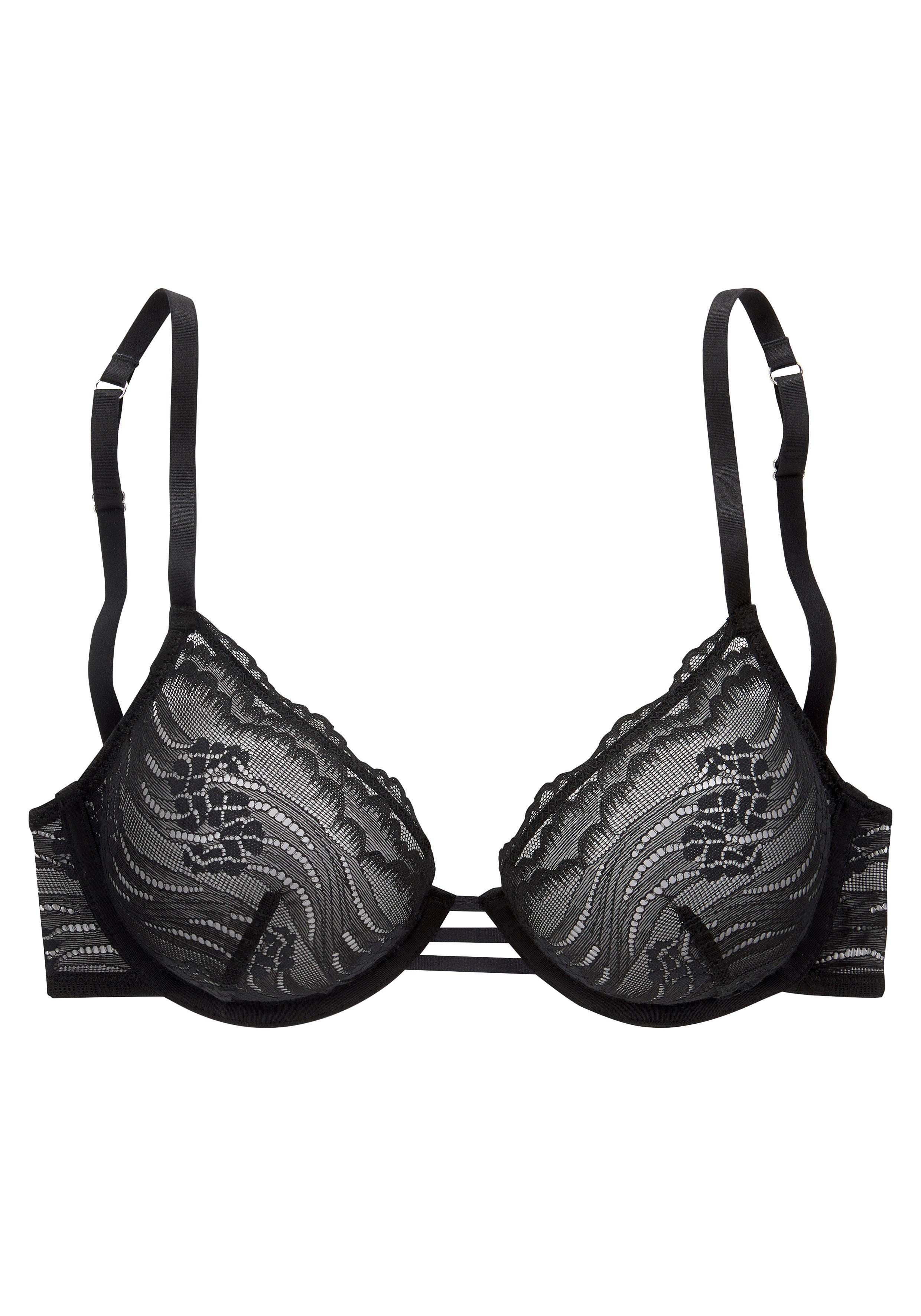 s.Oliver RED LABEL Beachwear Beugel-bh Alice met fijn kant in bloemmotief, lingerie