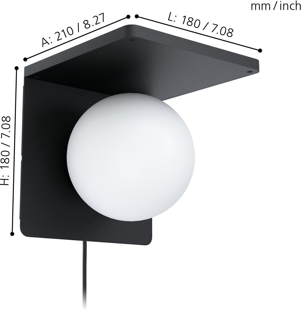EGLO Wandlamp CIGLIE QI-oplader (1 stuk)