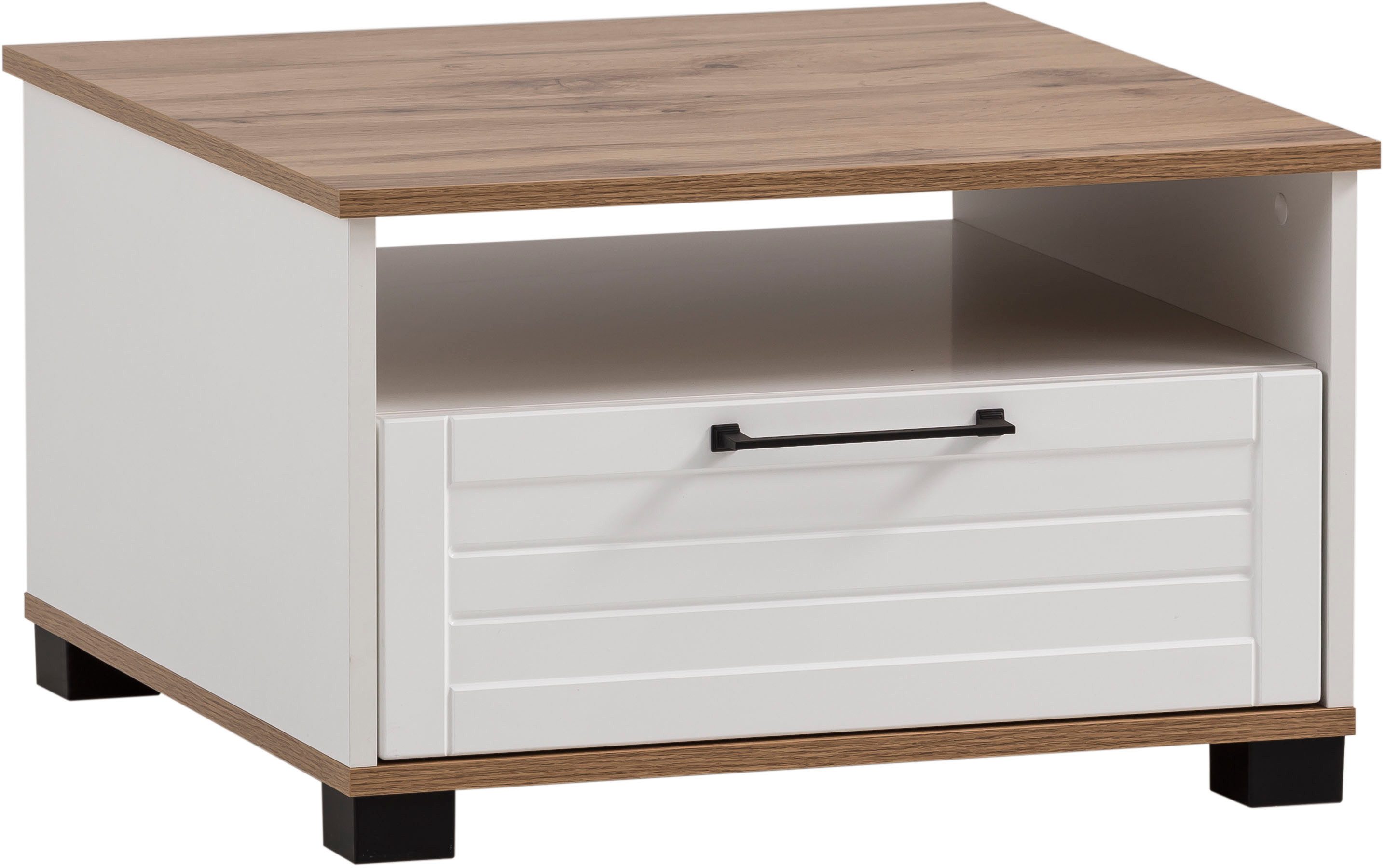 Schildmeyer Salontafel Jelda, breedte 60 cm Ladefront in landelijke stijl salontafels wit
