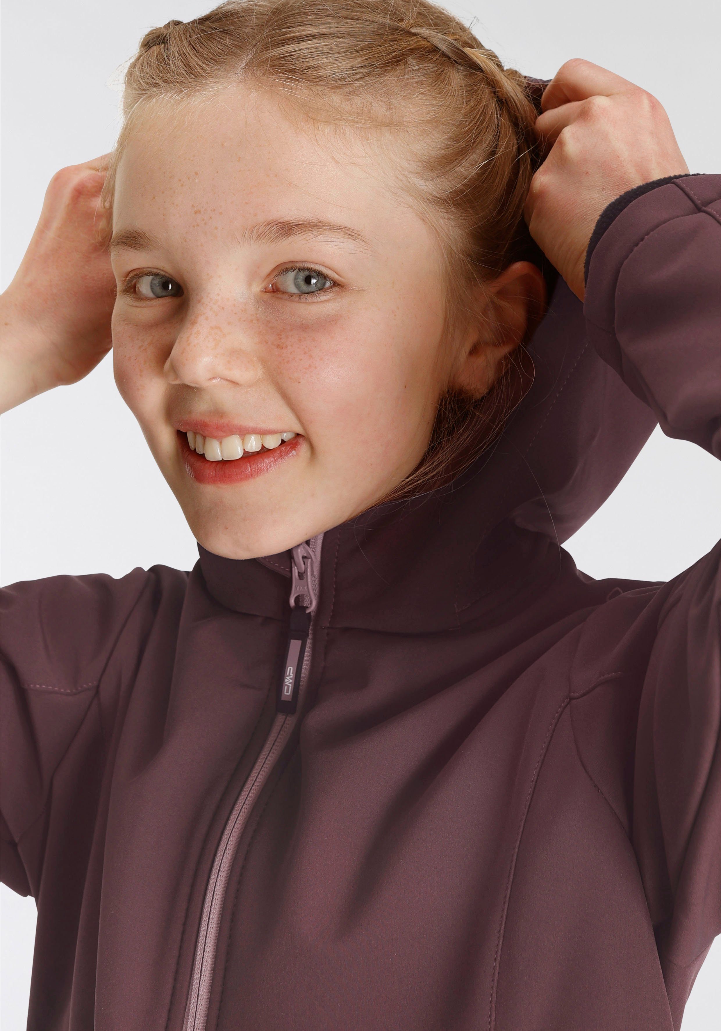 CMP Softshell-jack KID G JACKET FIX HOOD voor kinderen43405465 Ademend & waterafstotend & windafstotend & voor kinderen
