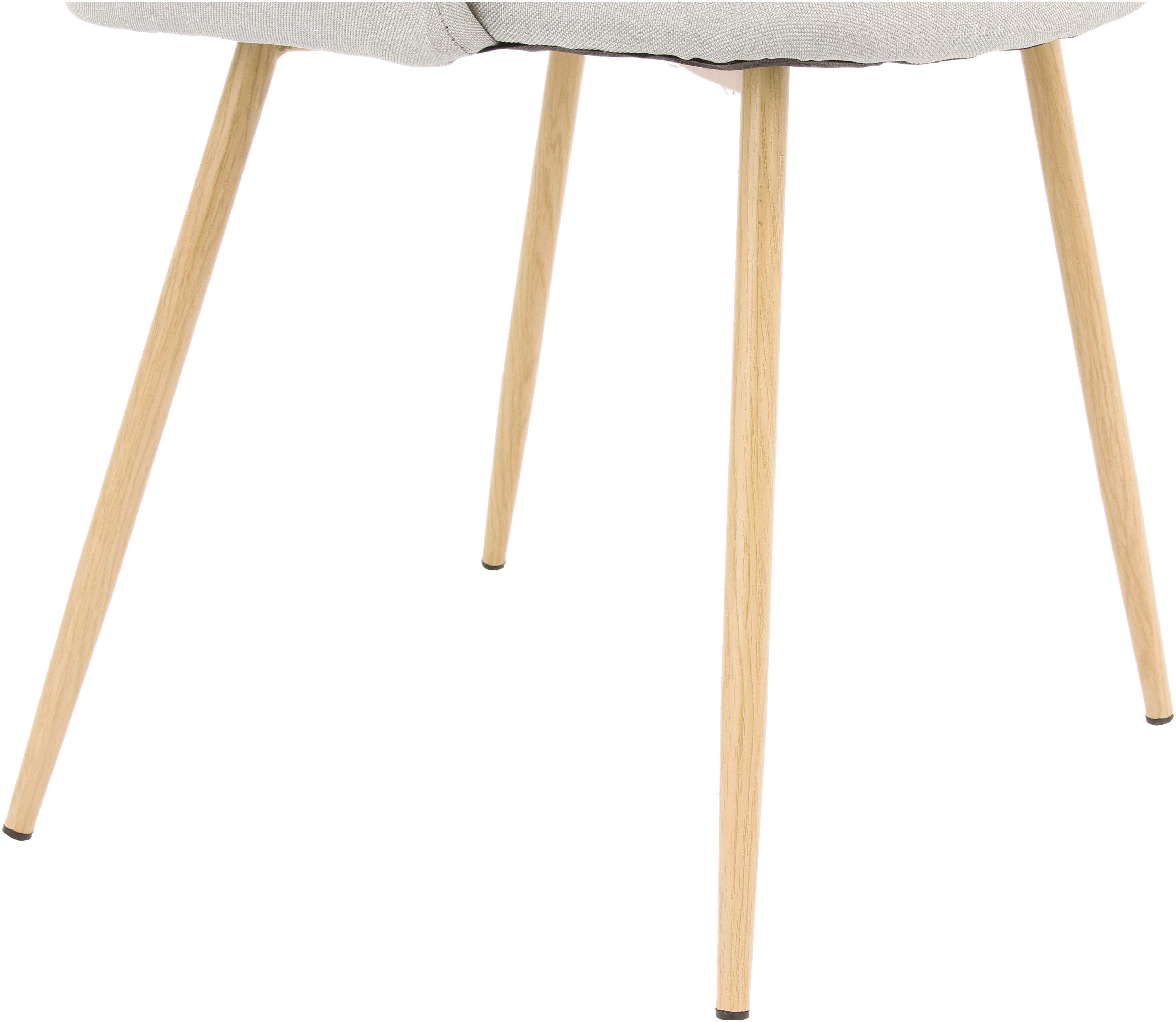 Kayoom Stoel Celina 110 2-pack grijs, fluweelzachte bekleding in moderne kleurstelling (set, 2 stuks)