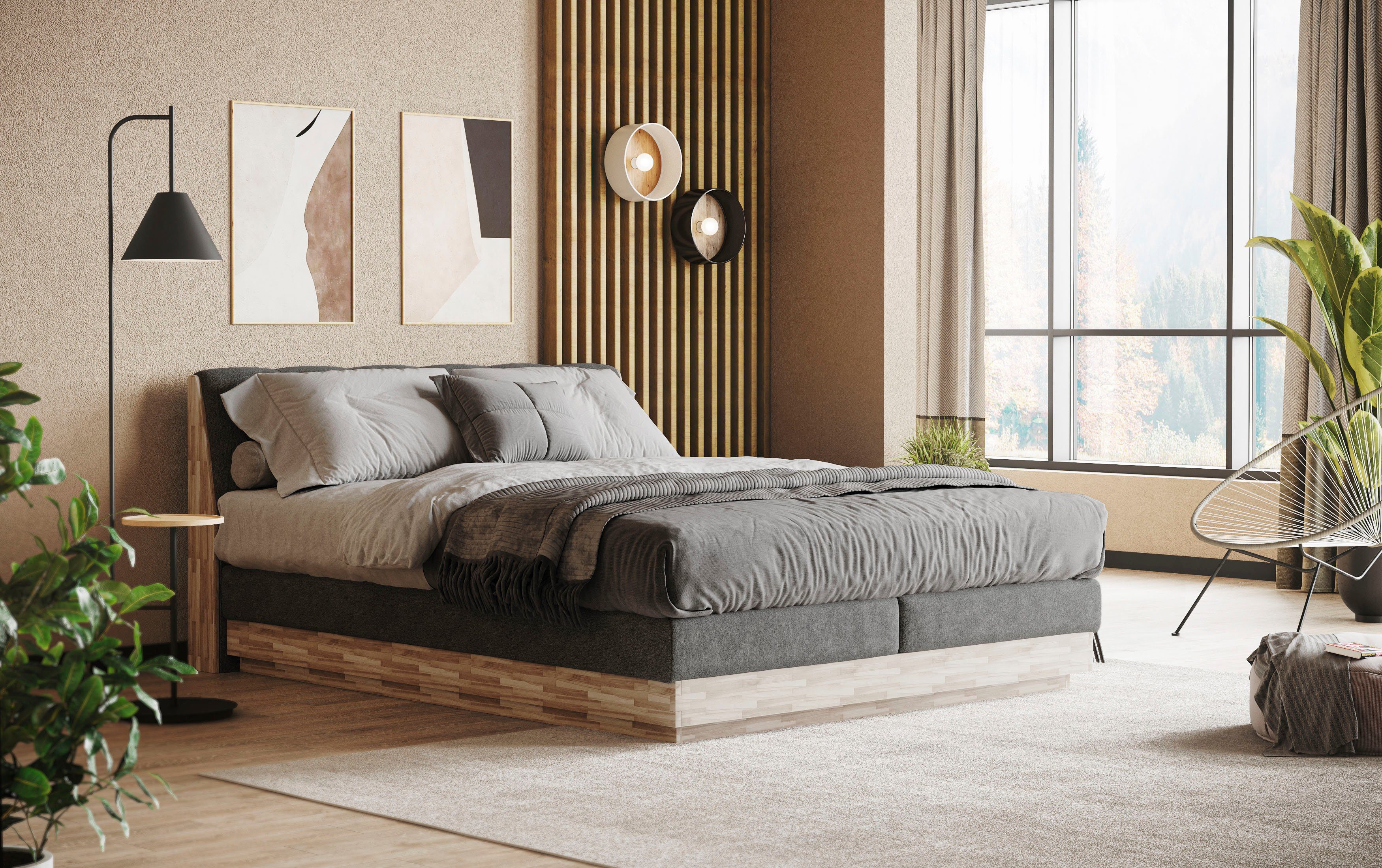 Home affaire Boxspring Naome Boxspring bed, inclusief matrastopper